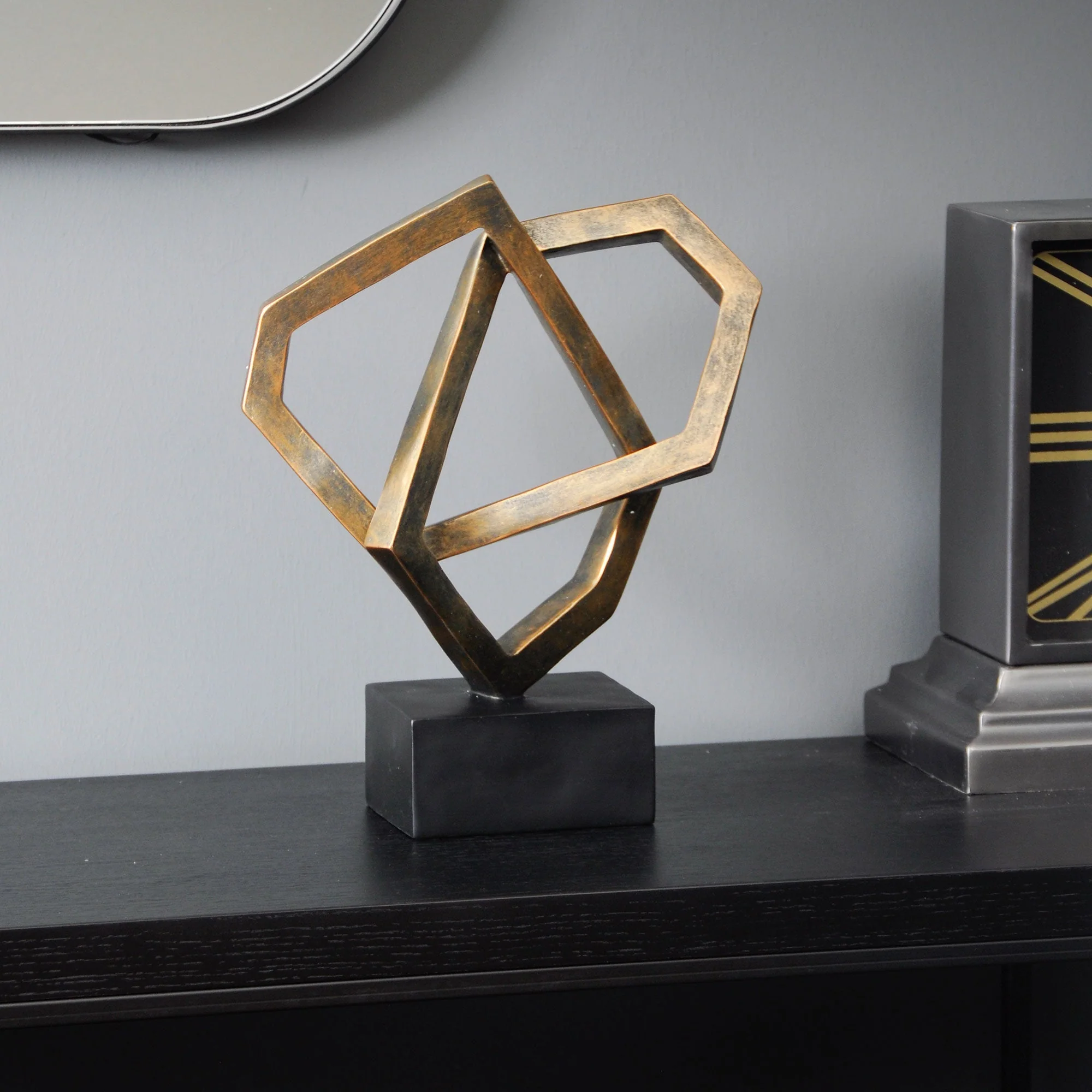 Cubist - Vintage Bronze Sculpture - Image 2