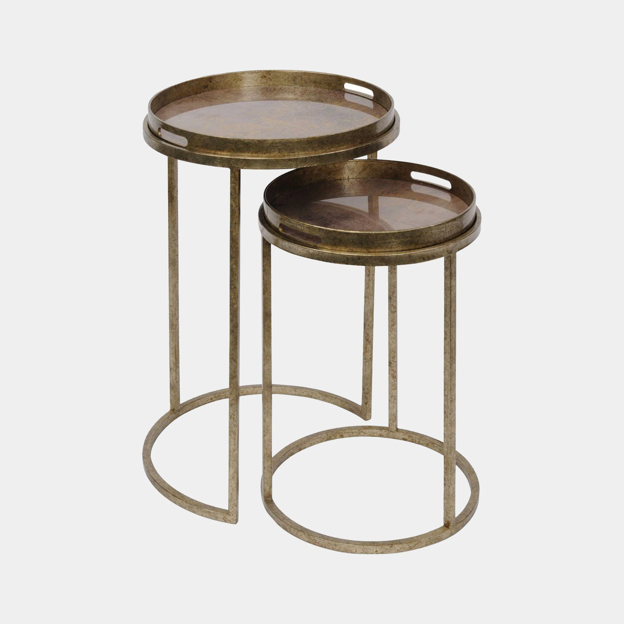 Danube - Glass Side Tables, Set Of 2