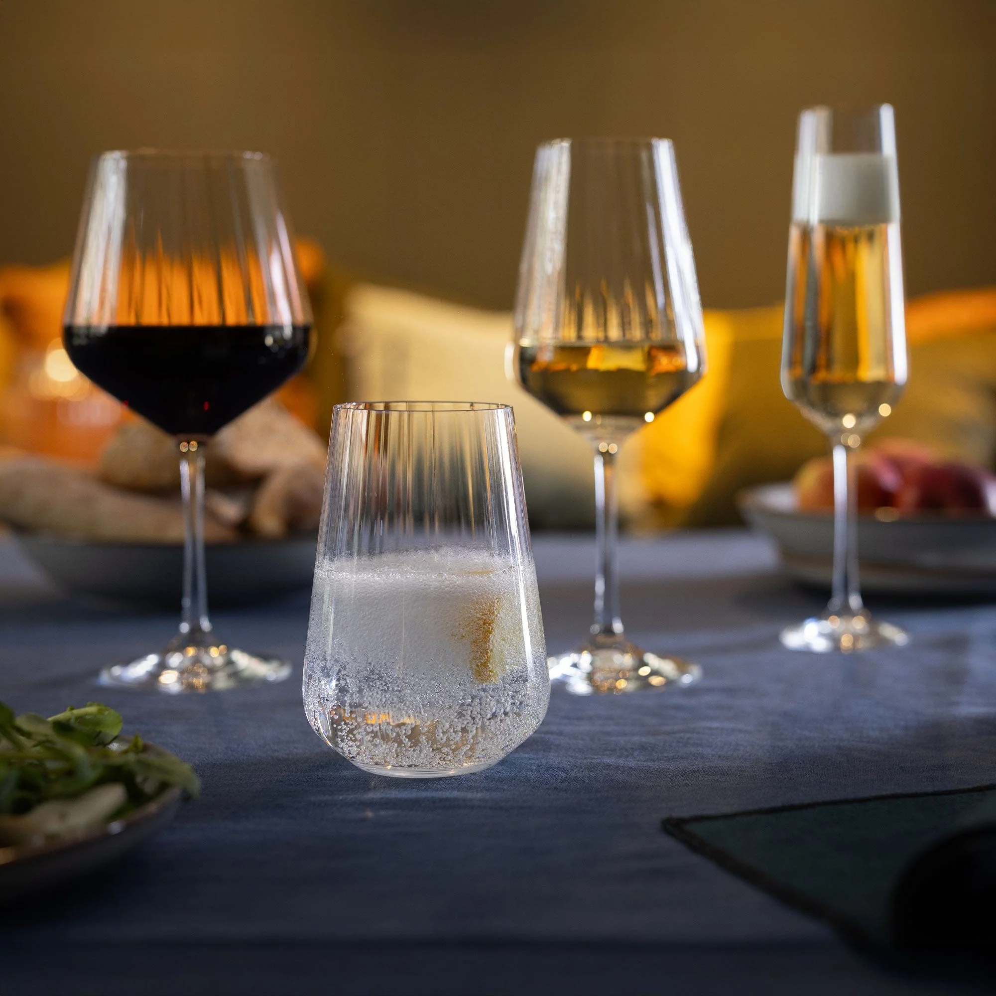 Dartington Crystal Cheers! Optic - Tall Tumbler Glasses, Set of 4 - Image 3