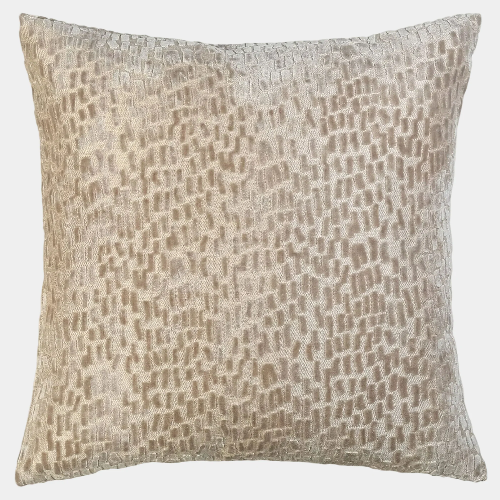 Dashes Velvet - Taupe Cushion 43x43cm