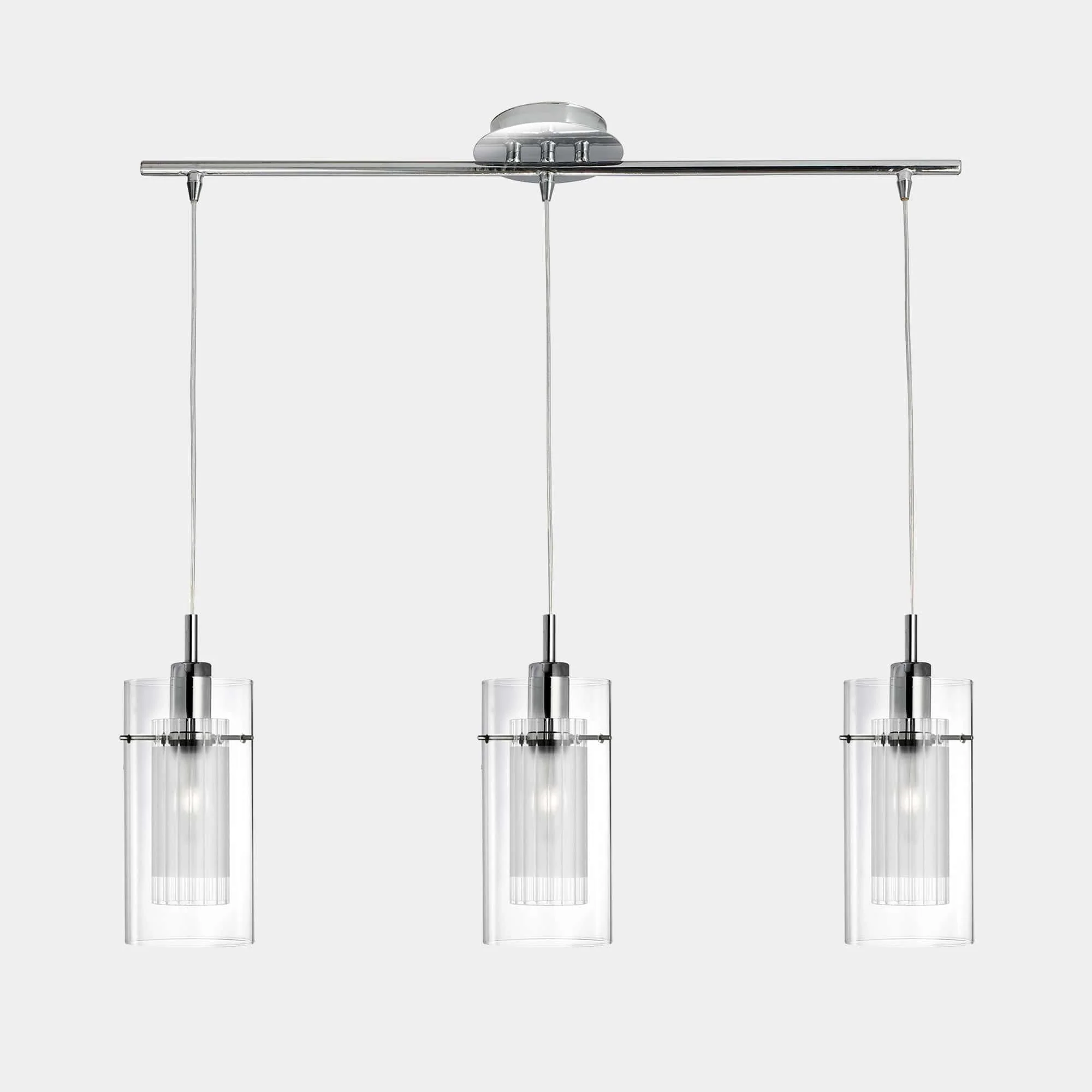Dua Chrome - Pendant Ceiling Light