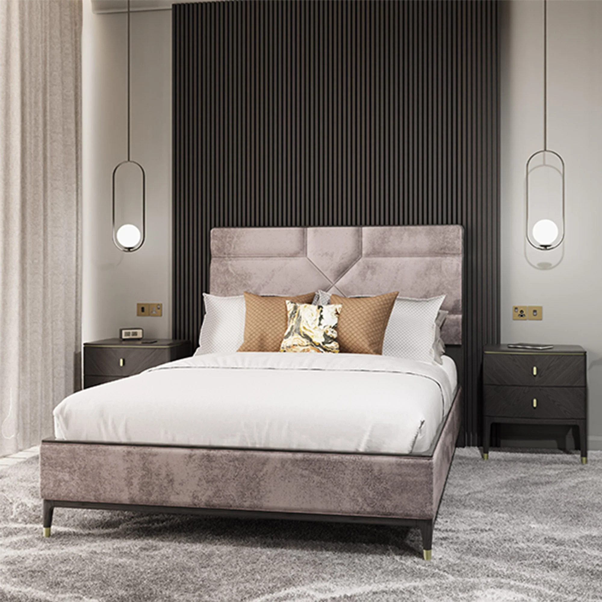 Dynasty Ebony - Bed Frame - Image 5
