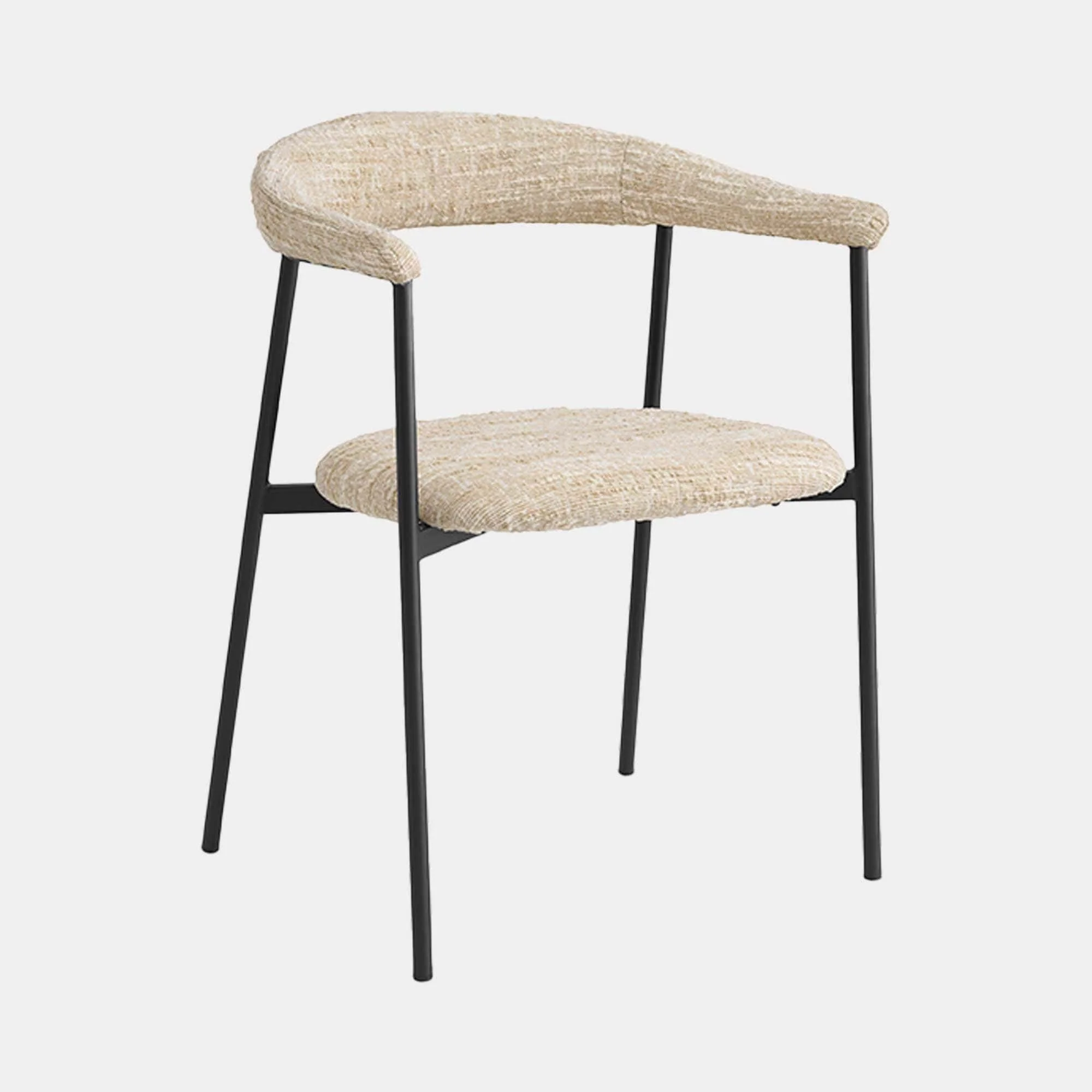 Eichholtz Julio - Dining Chair Set Of 2, Boucle Fabric - Image 3