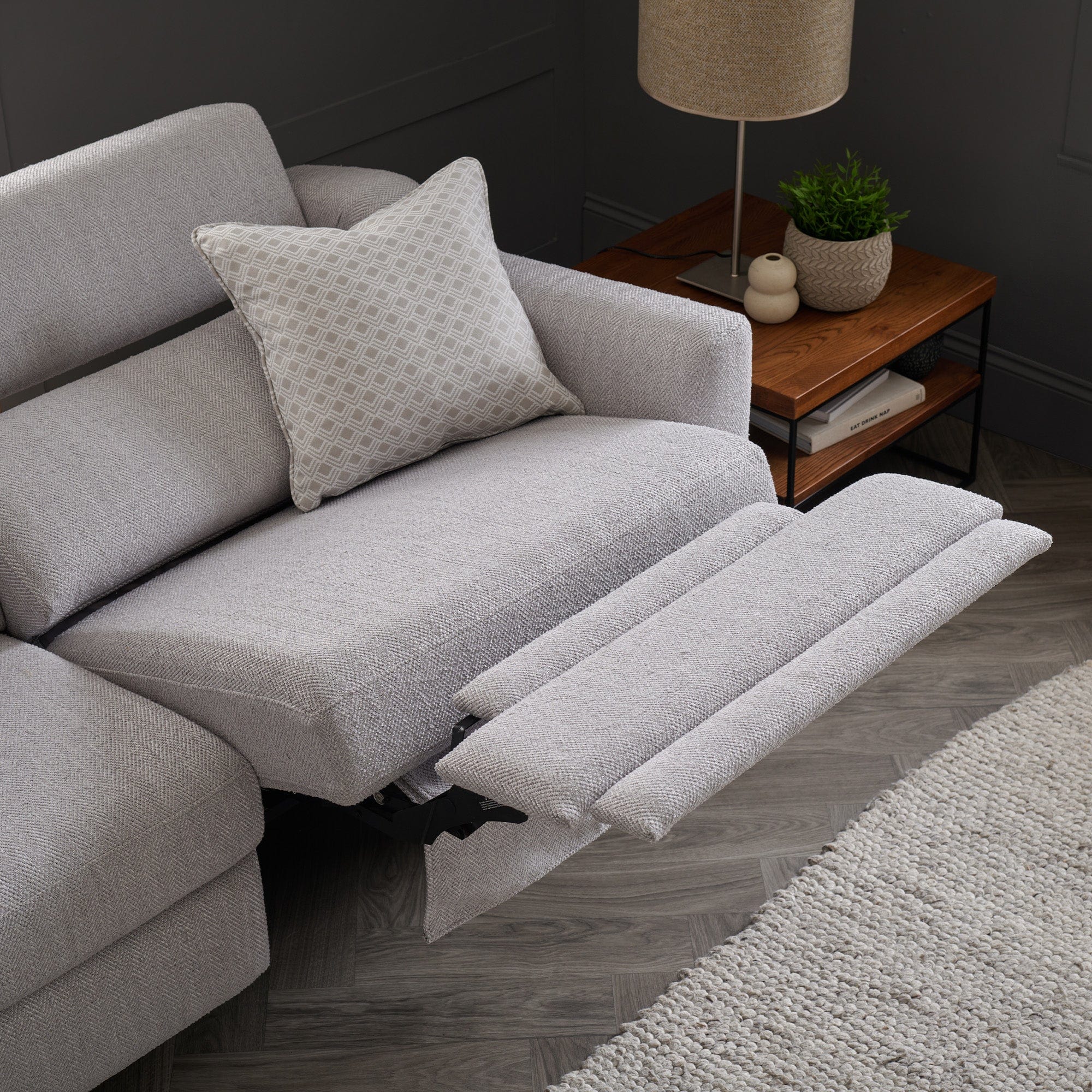 Ellis - 3 Seat Ultimate Recliner Sofa, Fabric - Image 3