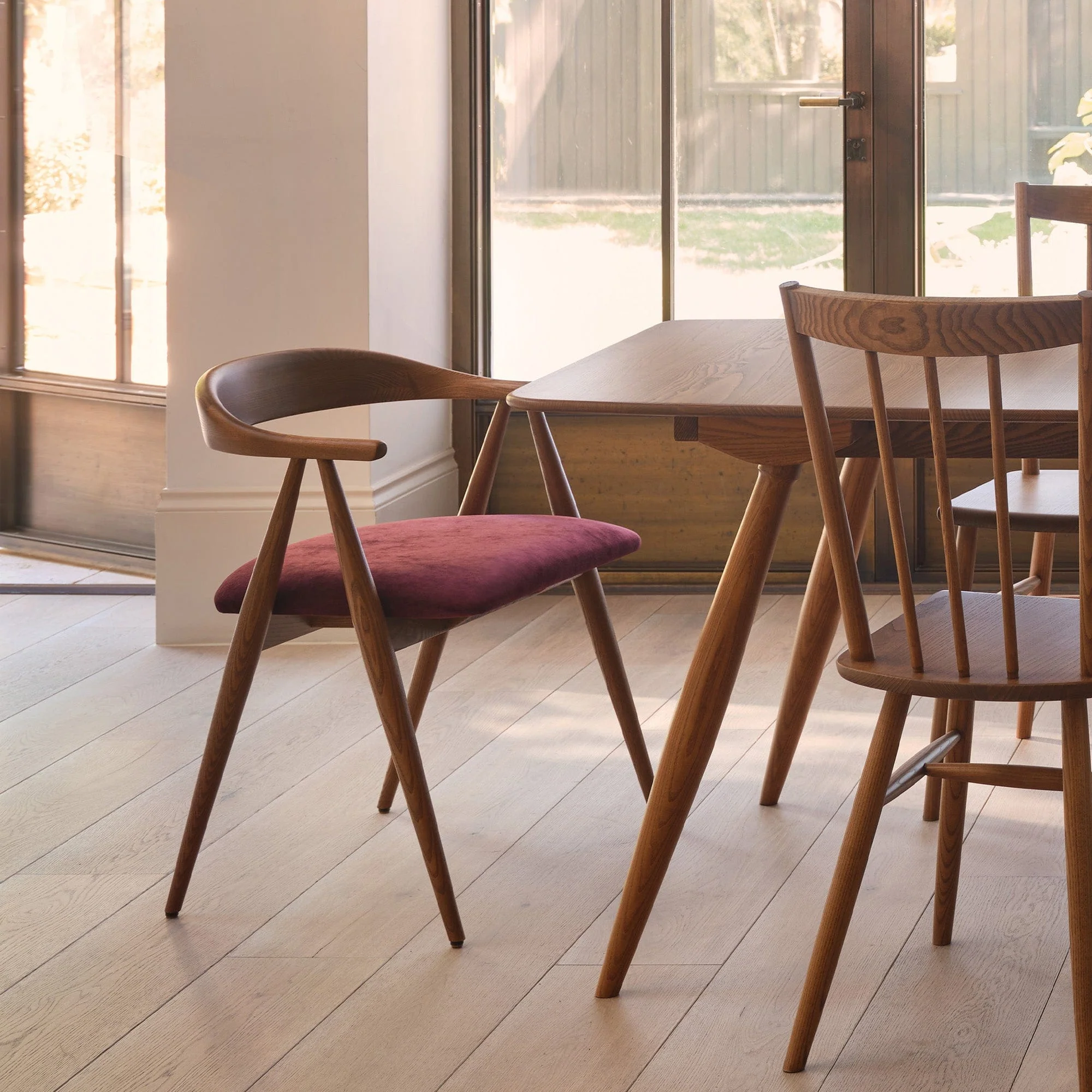 Ercol Lugo - Dining Armchair, Fabric - Image 2
