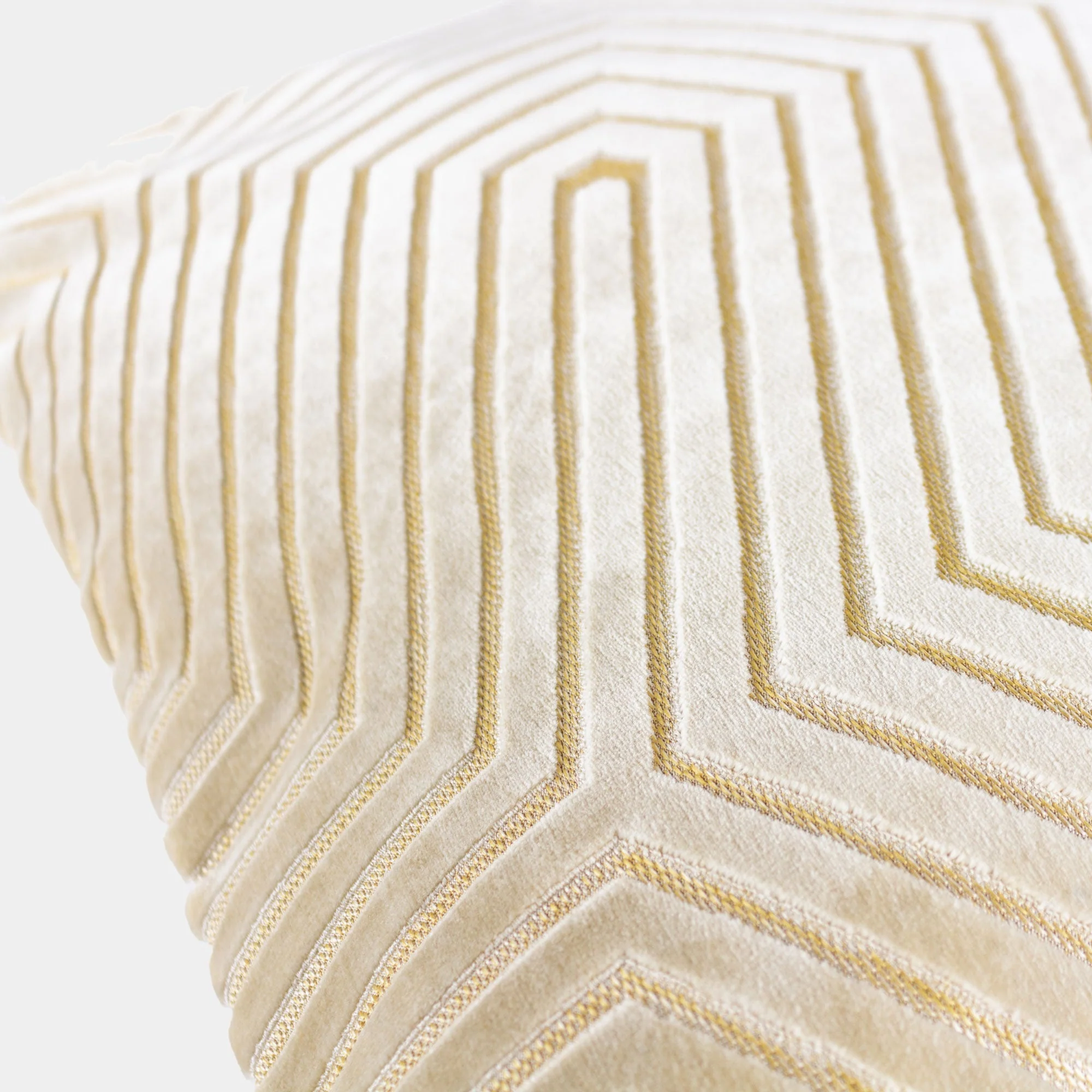 Evoke Velvet - Ivory Cushion 45x45cm - Image 4