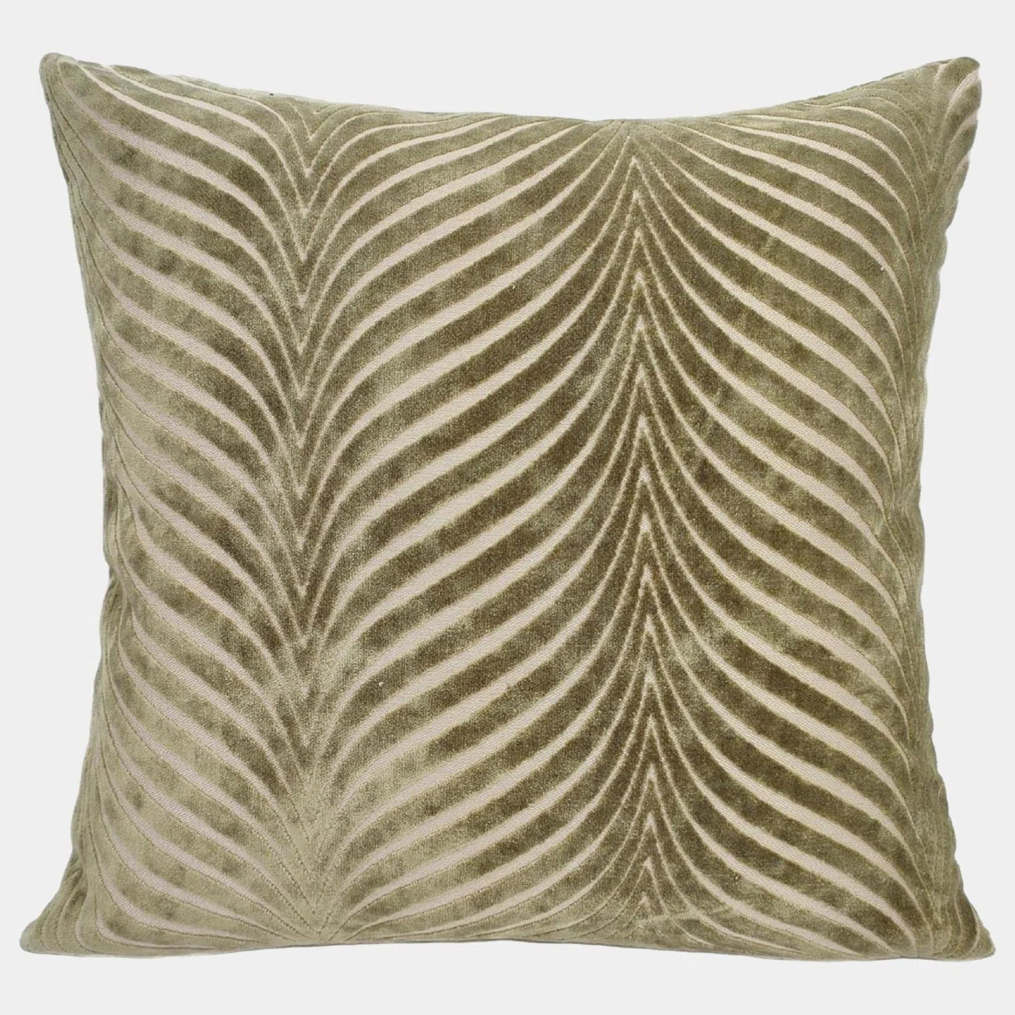 Fan Rada Velvet - Olive Cushion 56x56cm