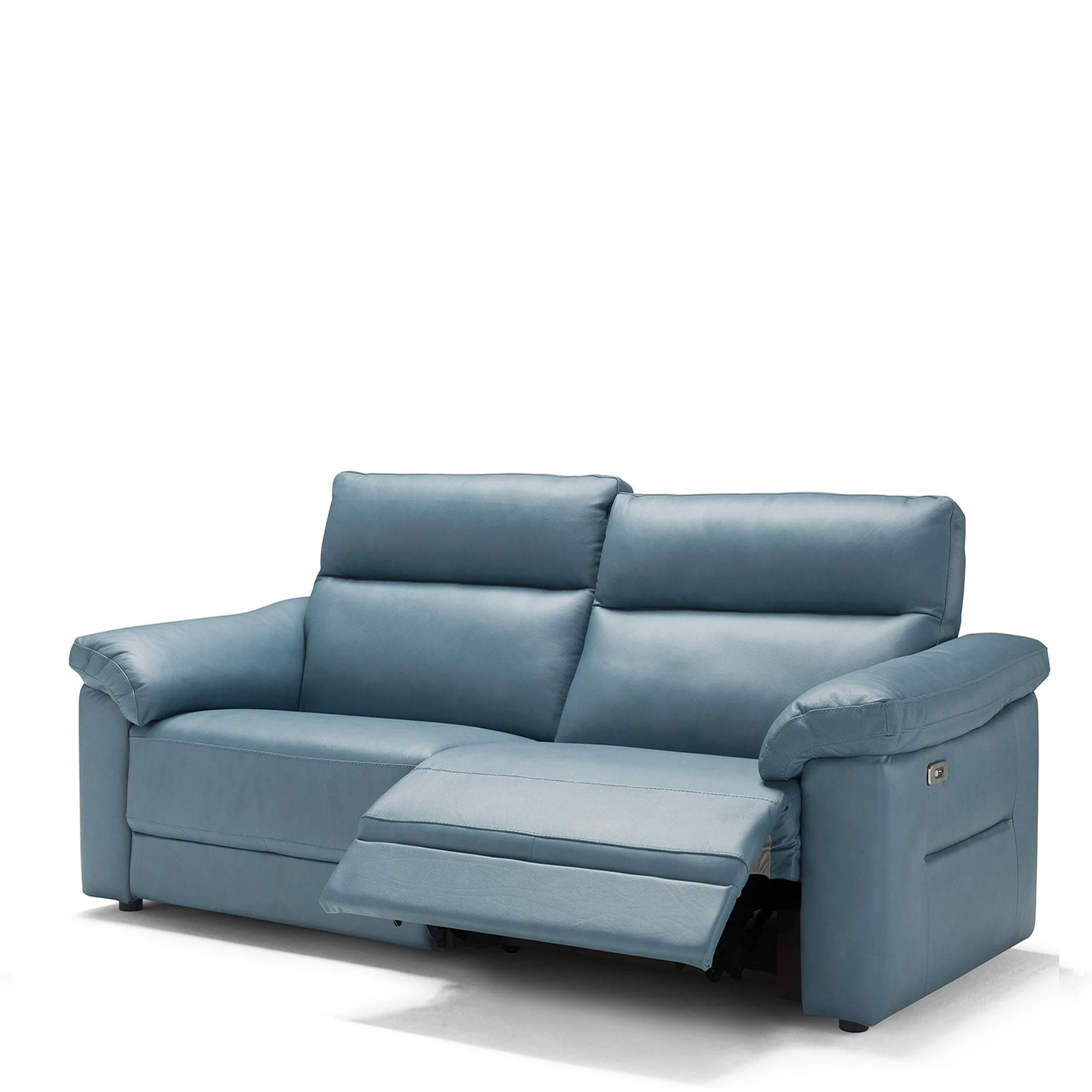 Fiorano - Large 3 Seat Power Recliner Sofa, Leather - Image 4