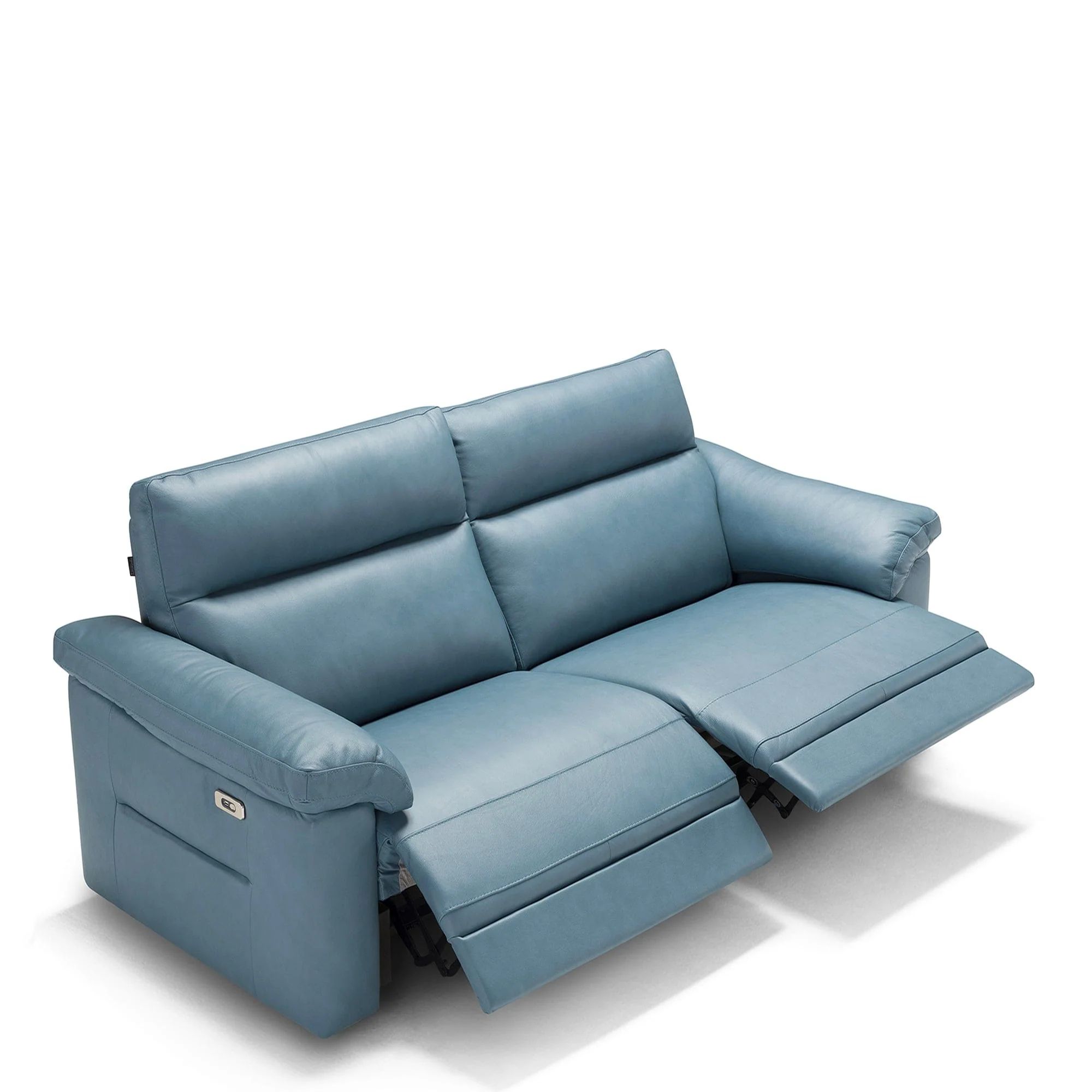 Fiorano - Large 3 Seat Power Recliner Sofa, Leather - Image 5