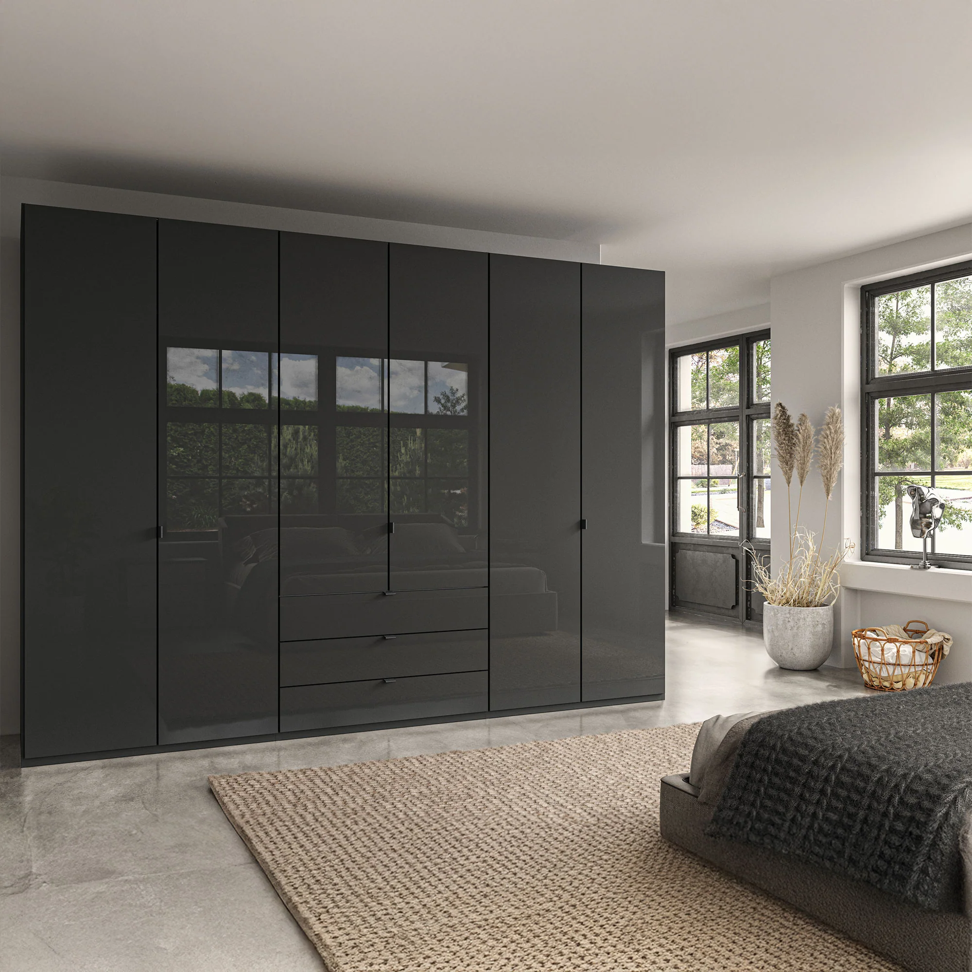 Florida - 6 Door Combi Wardrobe - Image 10