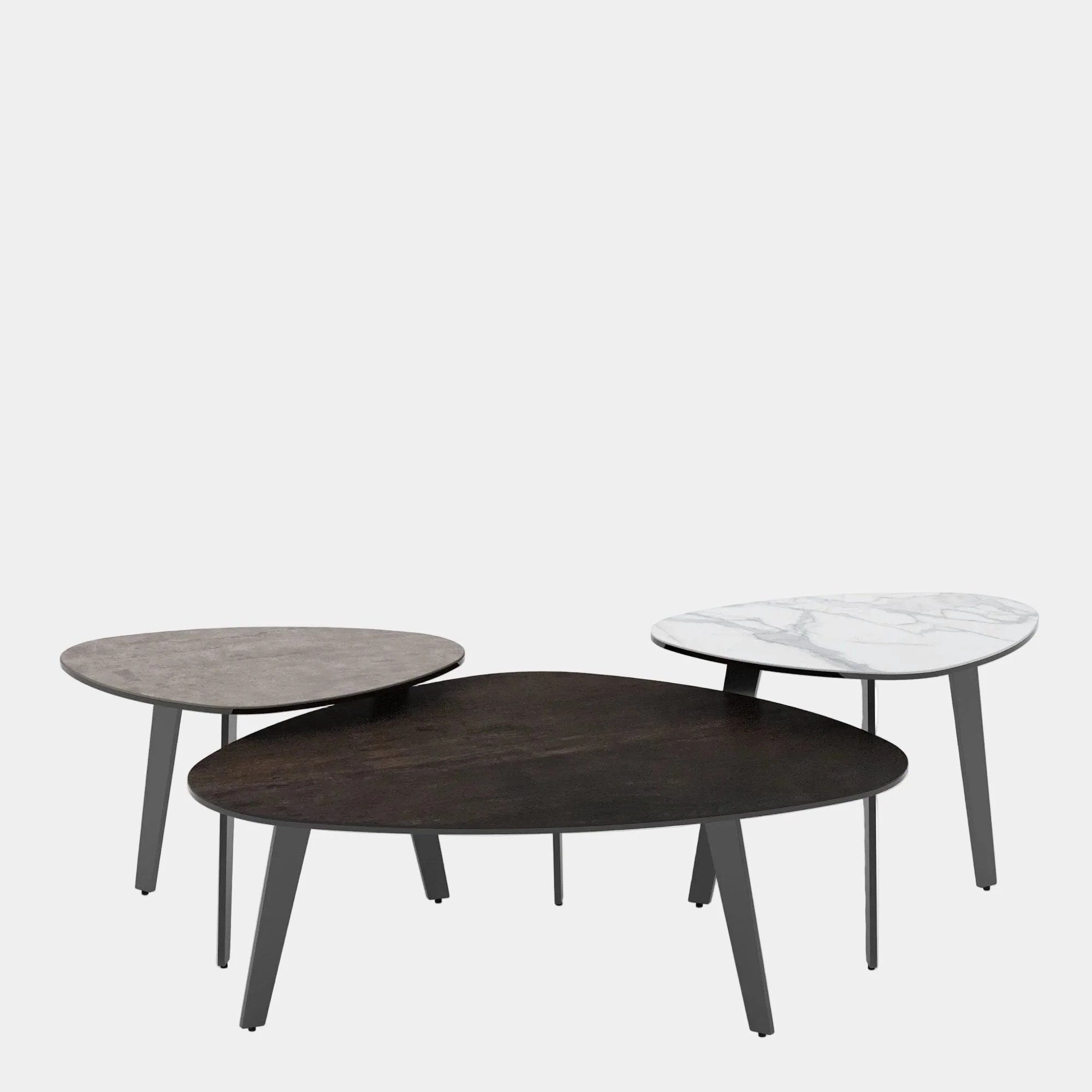 Freya - Ceramic Side Table, Black - Image 3