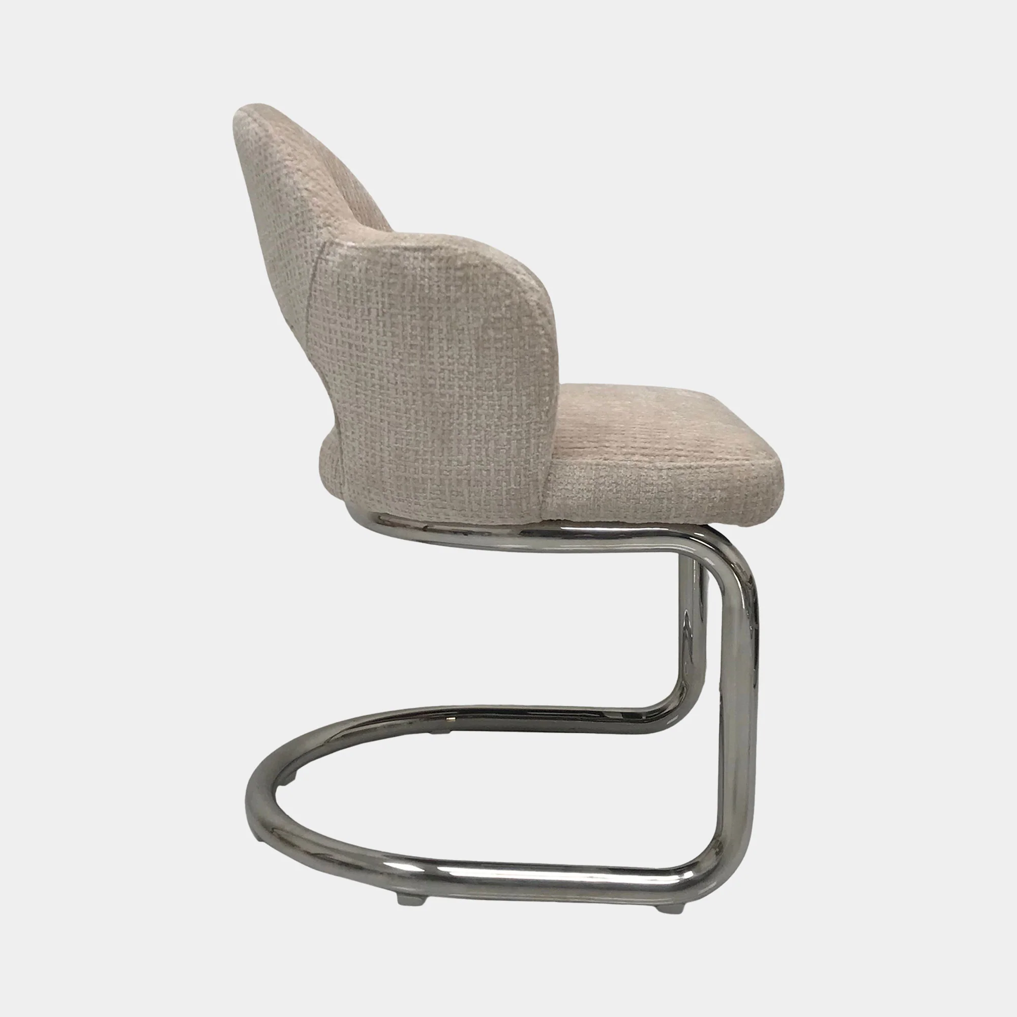 Galaxy - Cantilever Dining Armchair, Fabric - Image 4