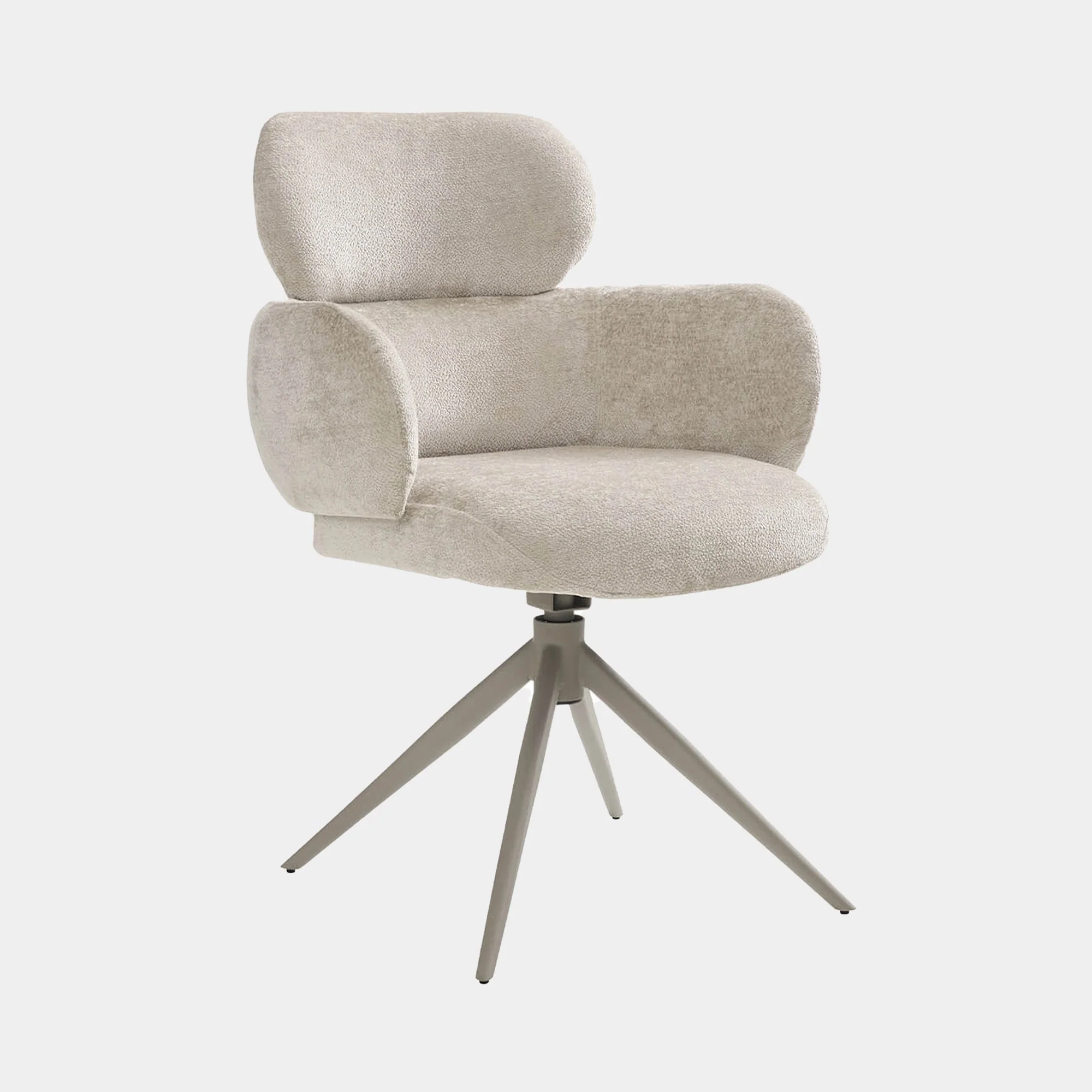 Glacier - Swivel Dining Chair, Fabric - Image 8