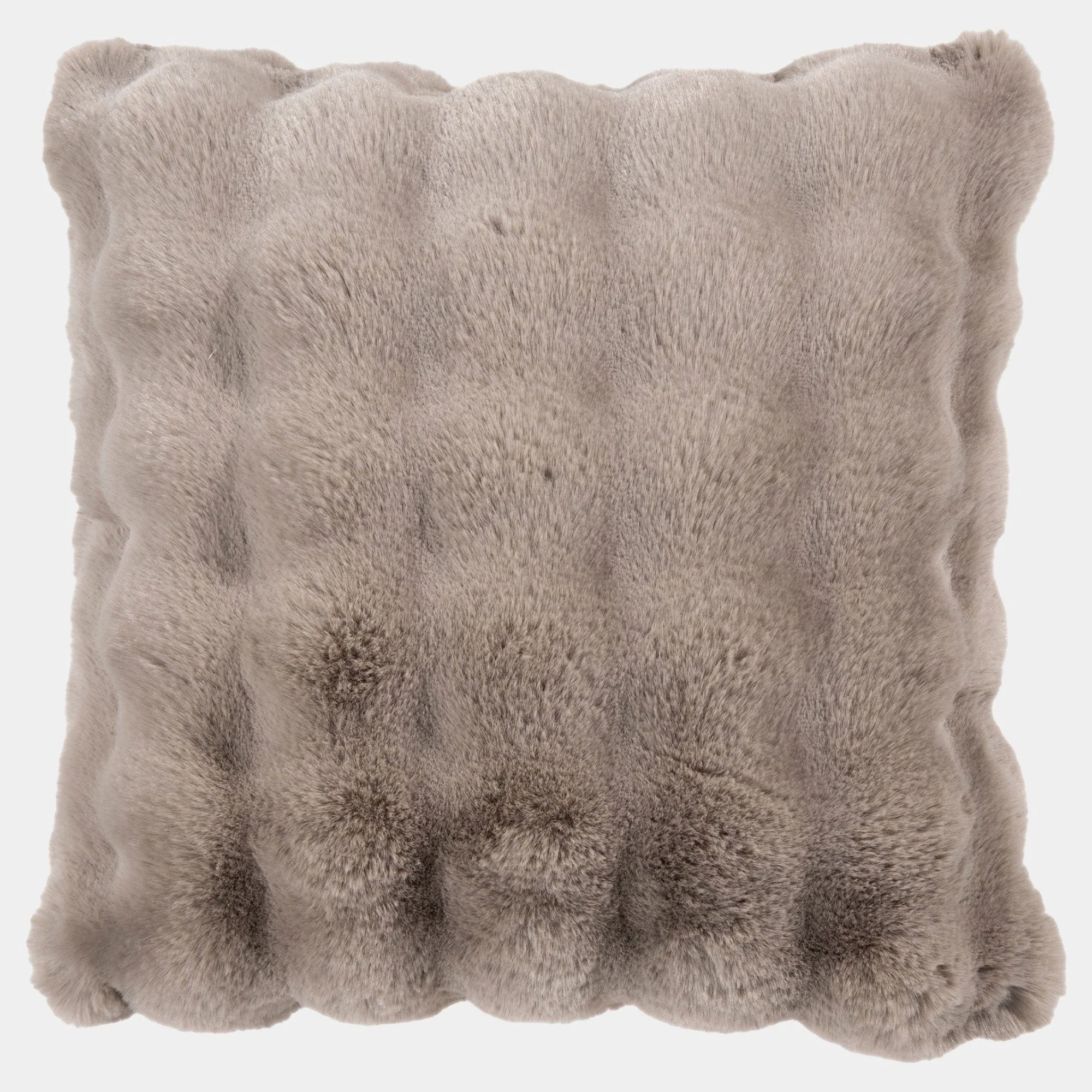 Glam Faux Fur - Taupe Cushion 50x50cm