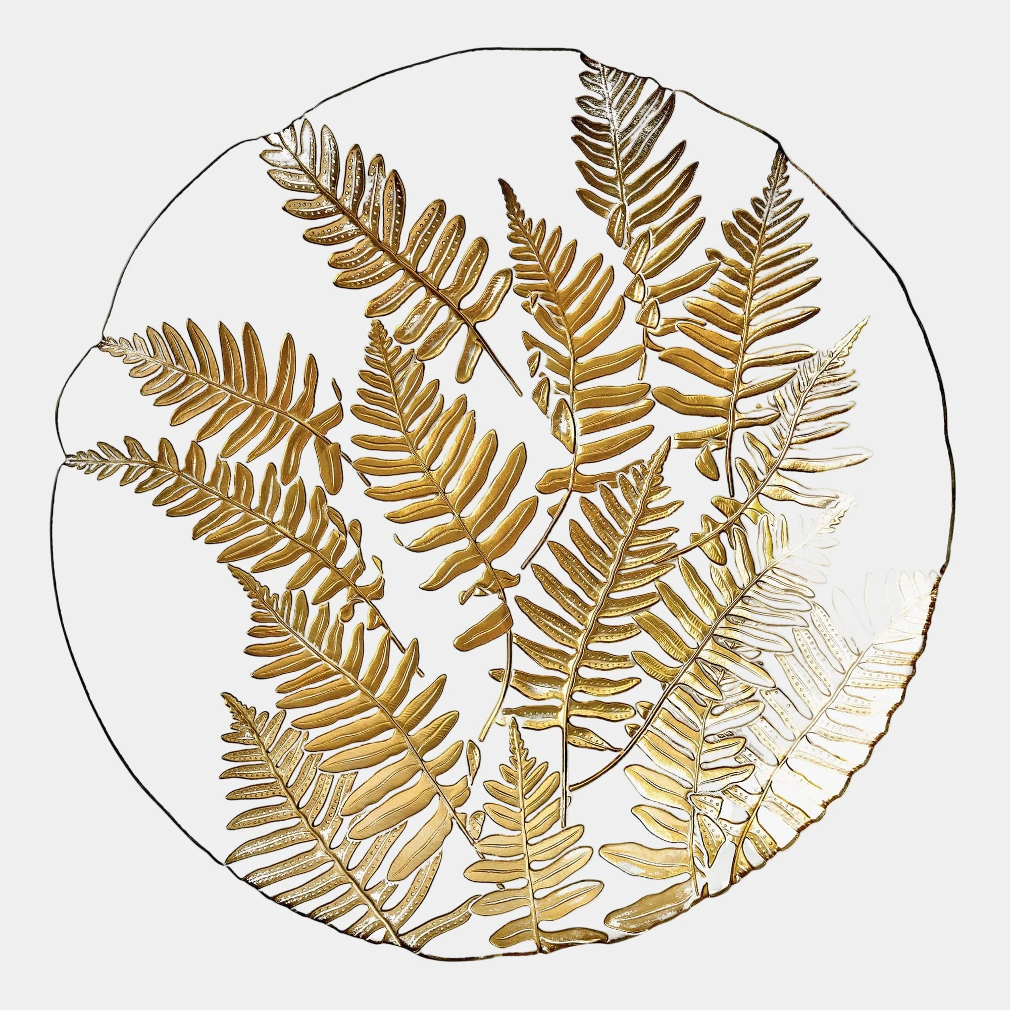 Gold Leaf - Decorative Bowl, Gold Glass