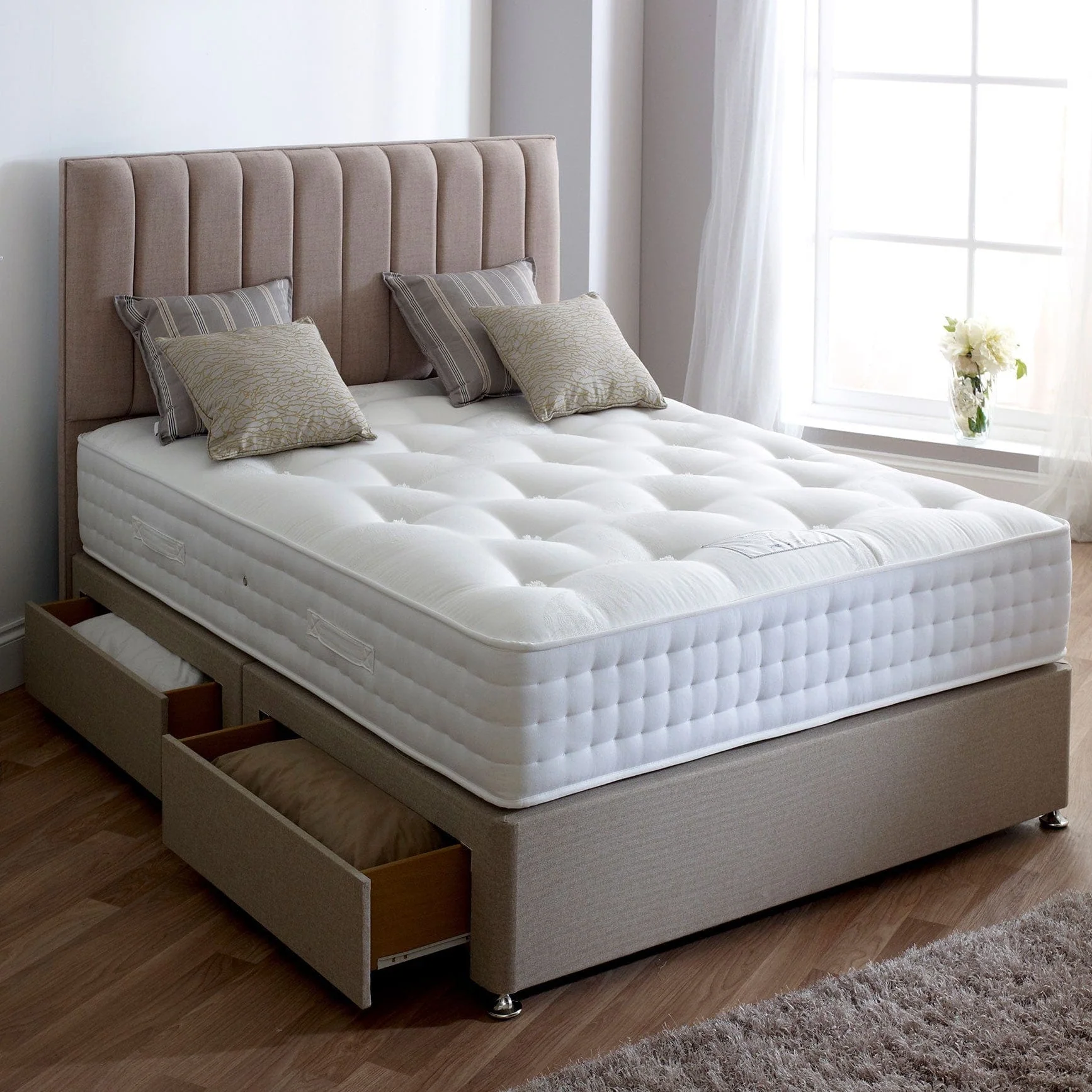 Grange Natural Ortho 1000 - Bed Base Set & Mattress