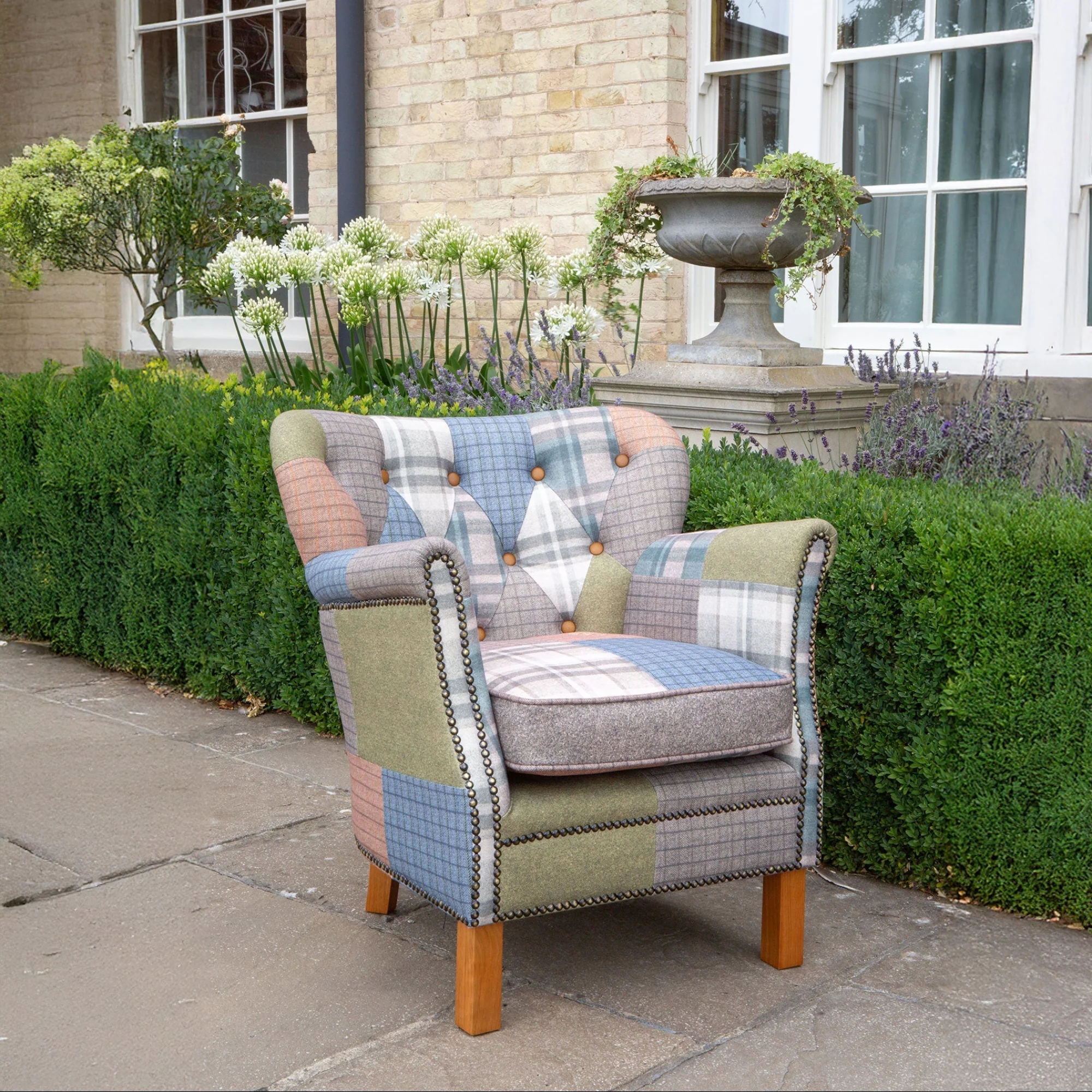 Harlequin - Armchair, Patchwork Fabric - Image 2