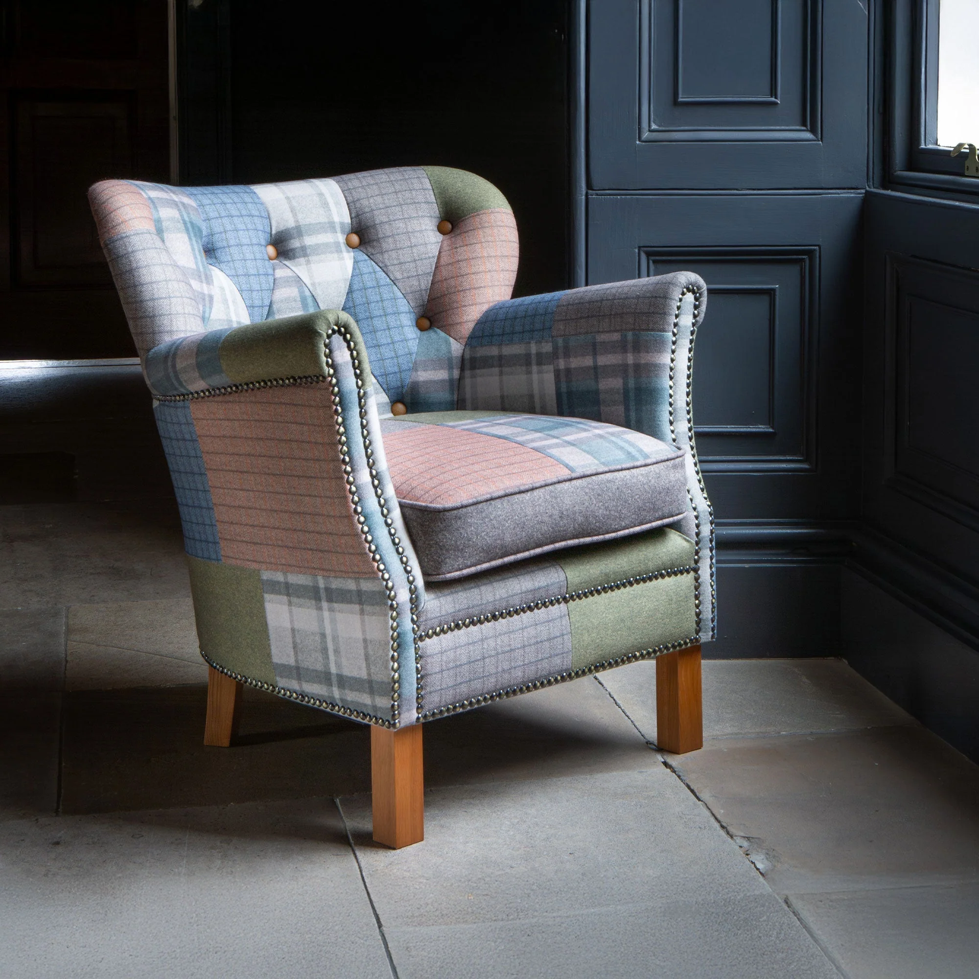 Harlequin - Armchair, Patchwork Fabric - Image 3