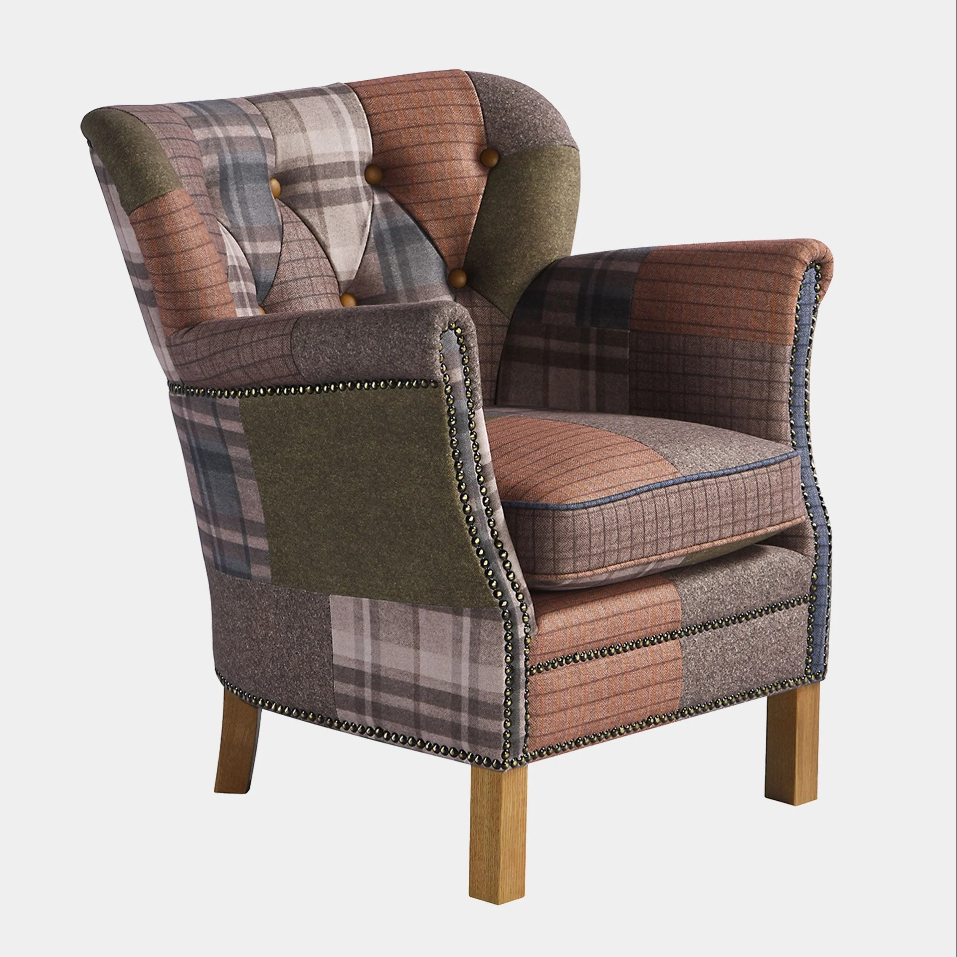 Harlequin - Armchair, Patchwork Fabric - Image 4