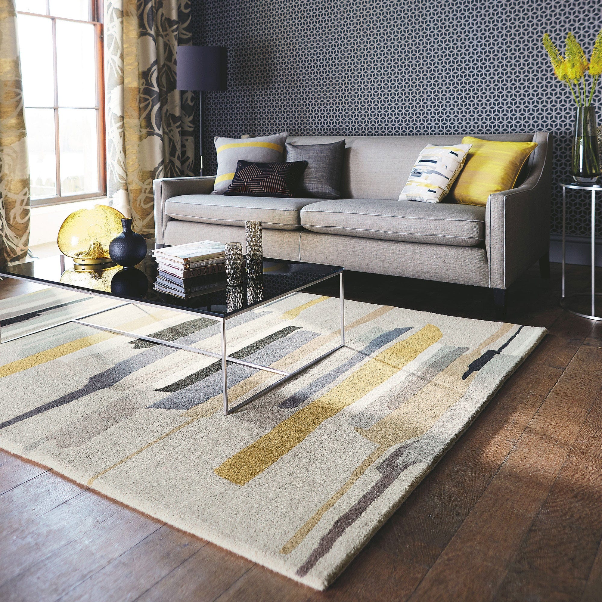 Harlequin Zeal Pewter - Patterned Rug - Image 2