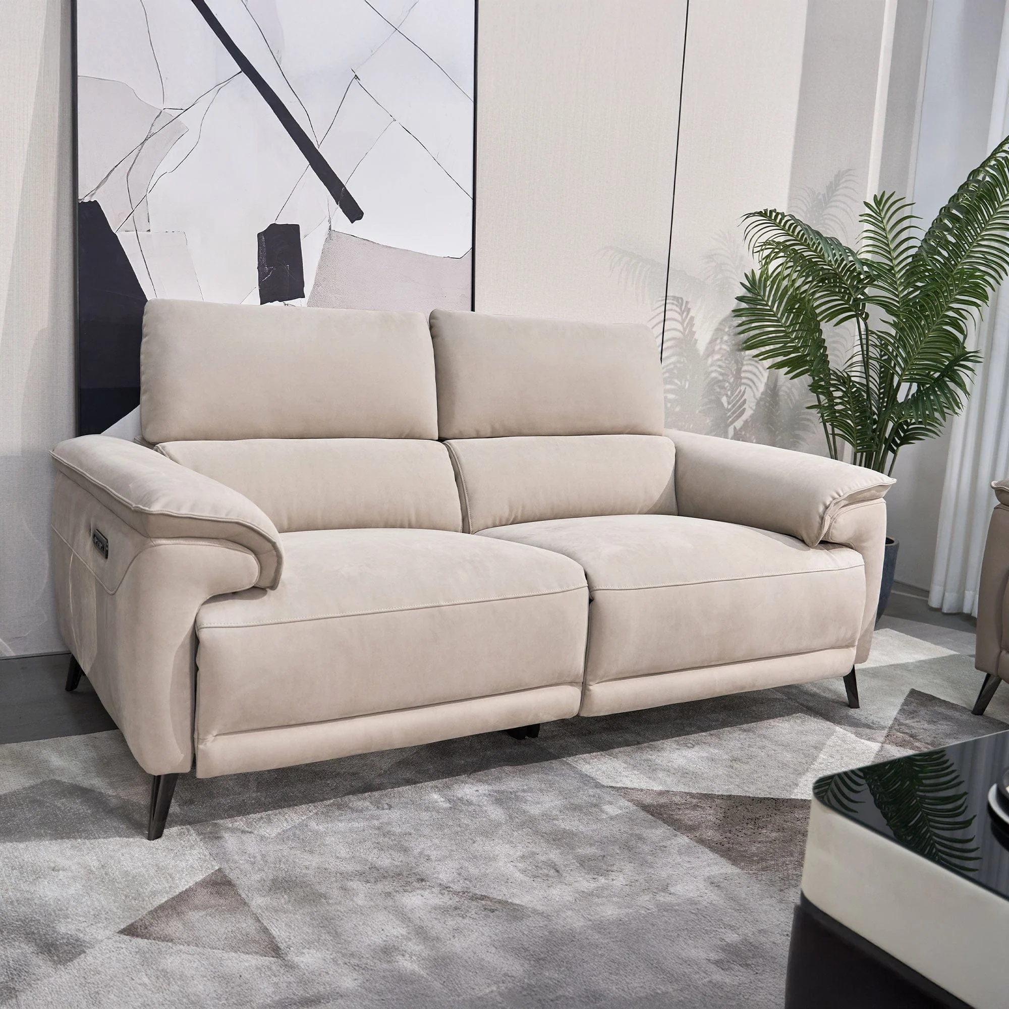 Haymarket - 2 Seat Power Recliner Sofa With Heated Seats, Fabric - Image 3