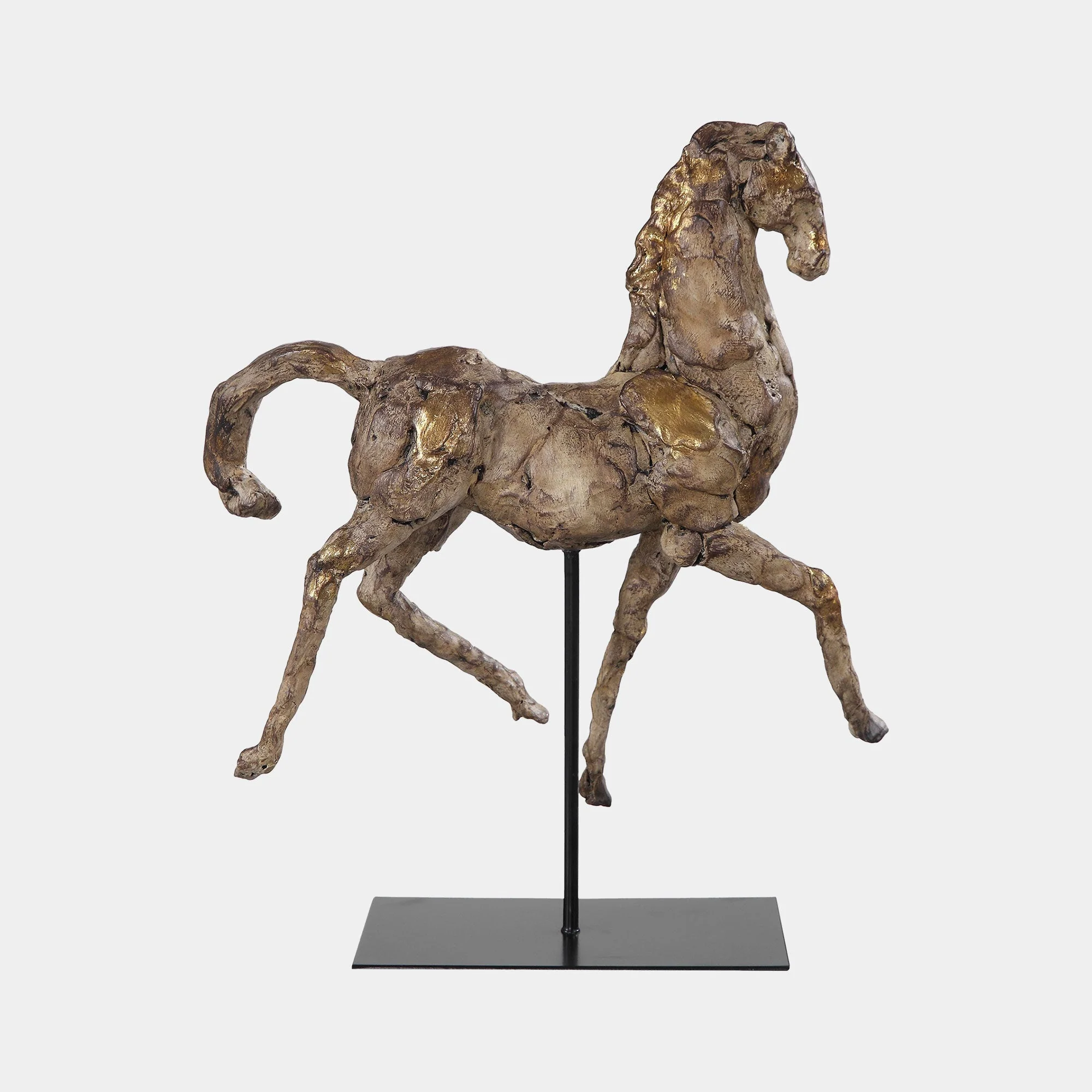 Hermoso - Gold Horse Sculpture - Image 3