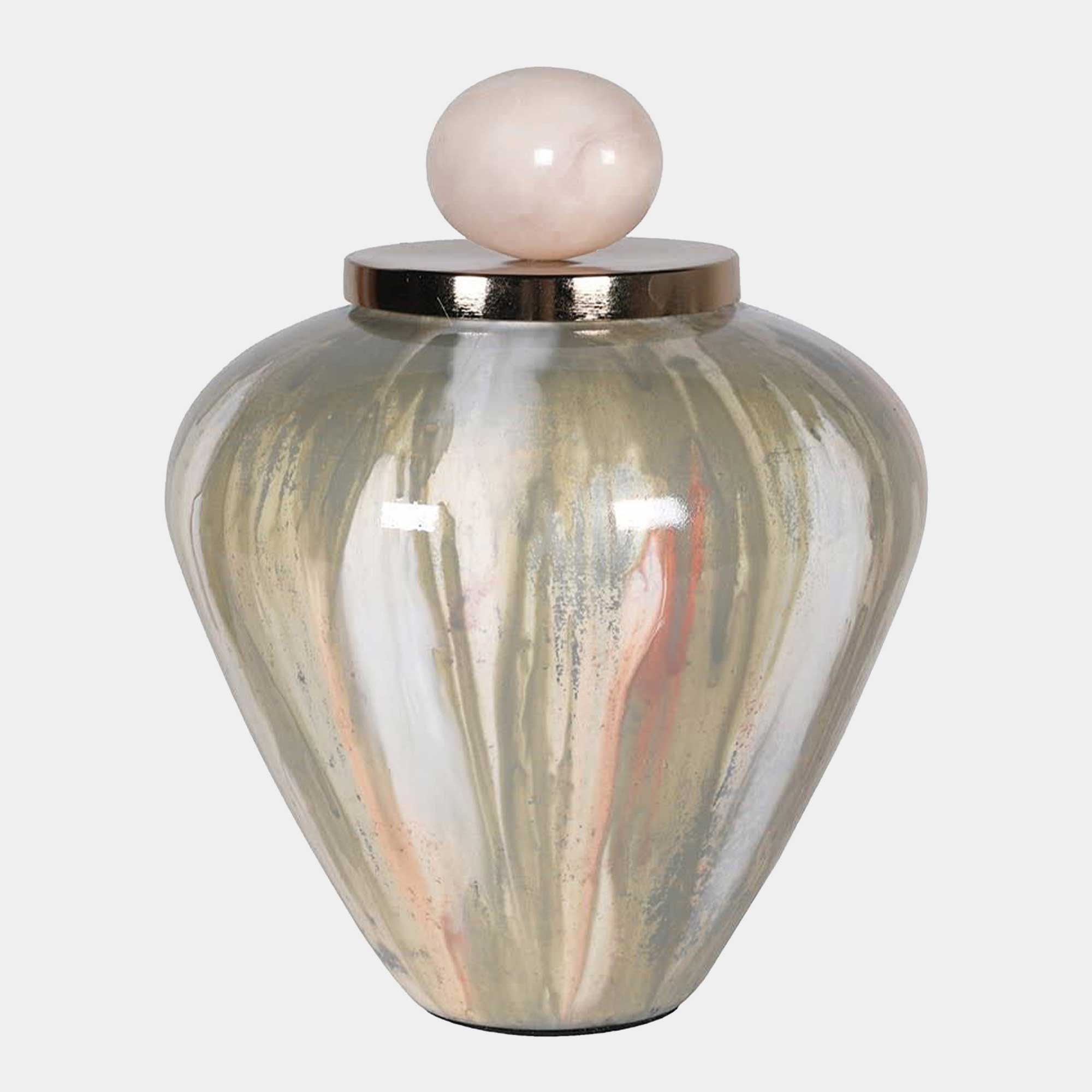 Hudson - Green Decorative Jar