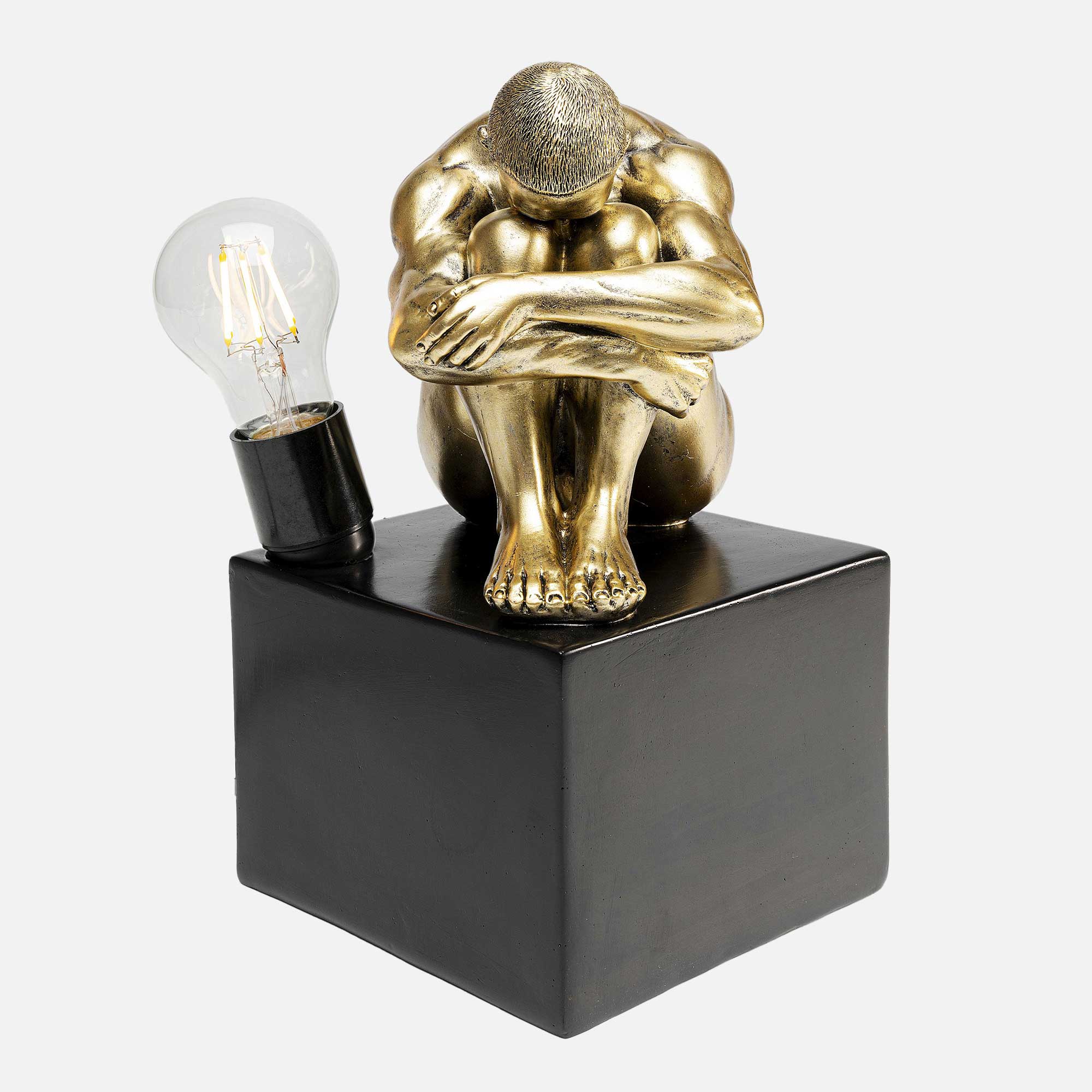 Gold Sculptural Hug - Table Lamp