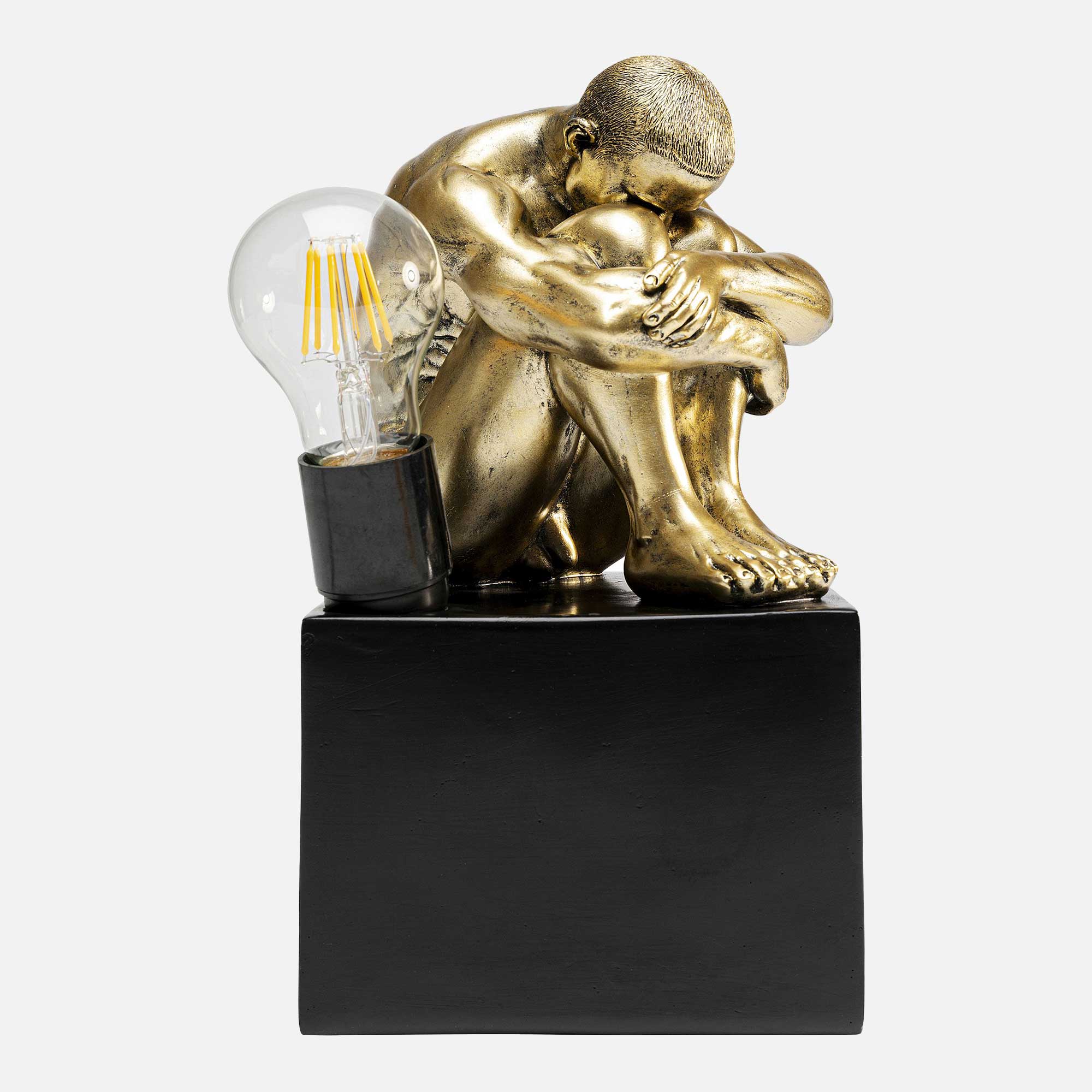 Gold Sculptural Hug - Table Lamp - Image 2