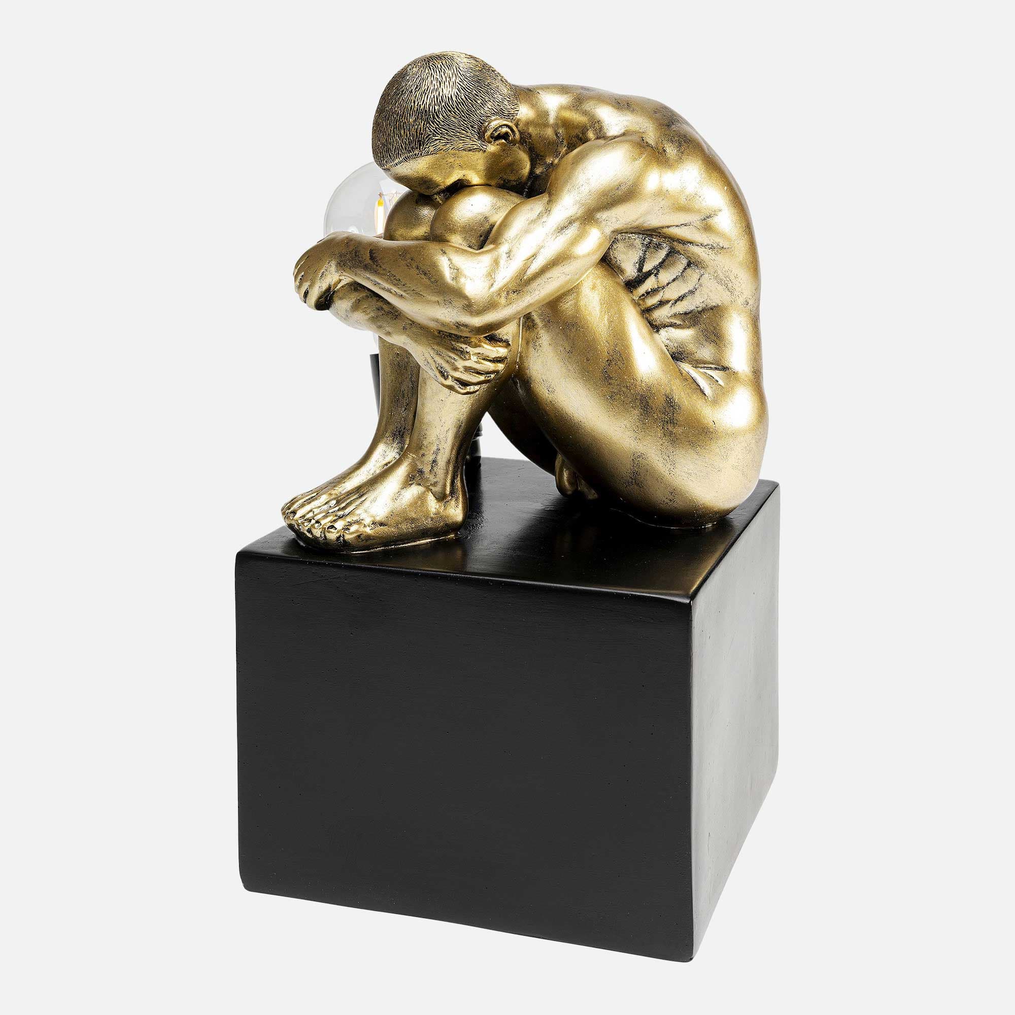 Gold Sculptural Hug - Table Lamp - Image 3