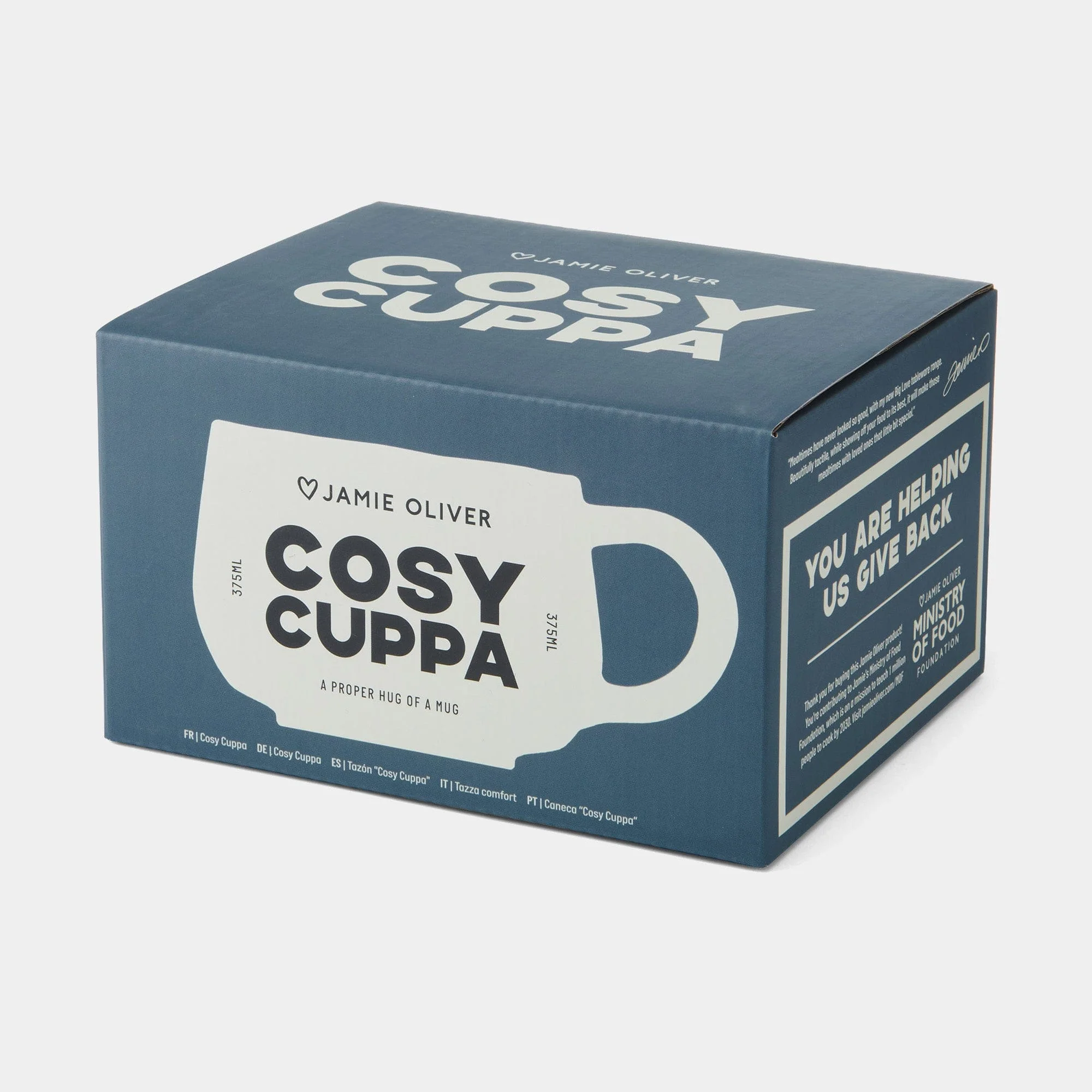 Jamie Oliver Big Love - Cosy Cuppa White Mugs, Set of 4 - Image 7