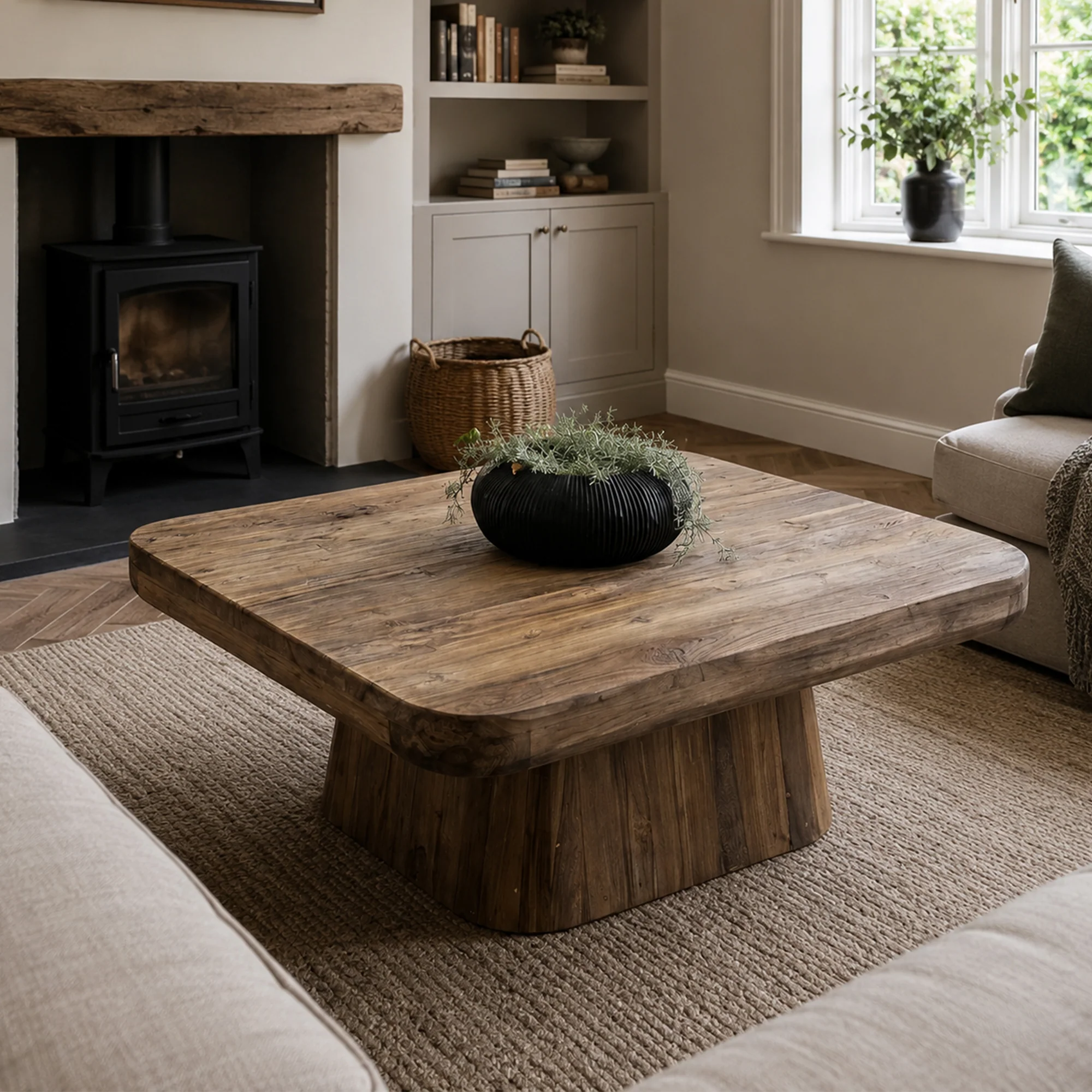 Java - Rectangular Wooden Coffee Table - Image 2