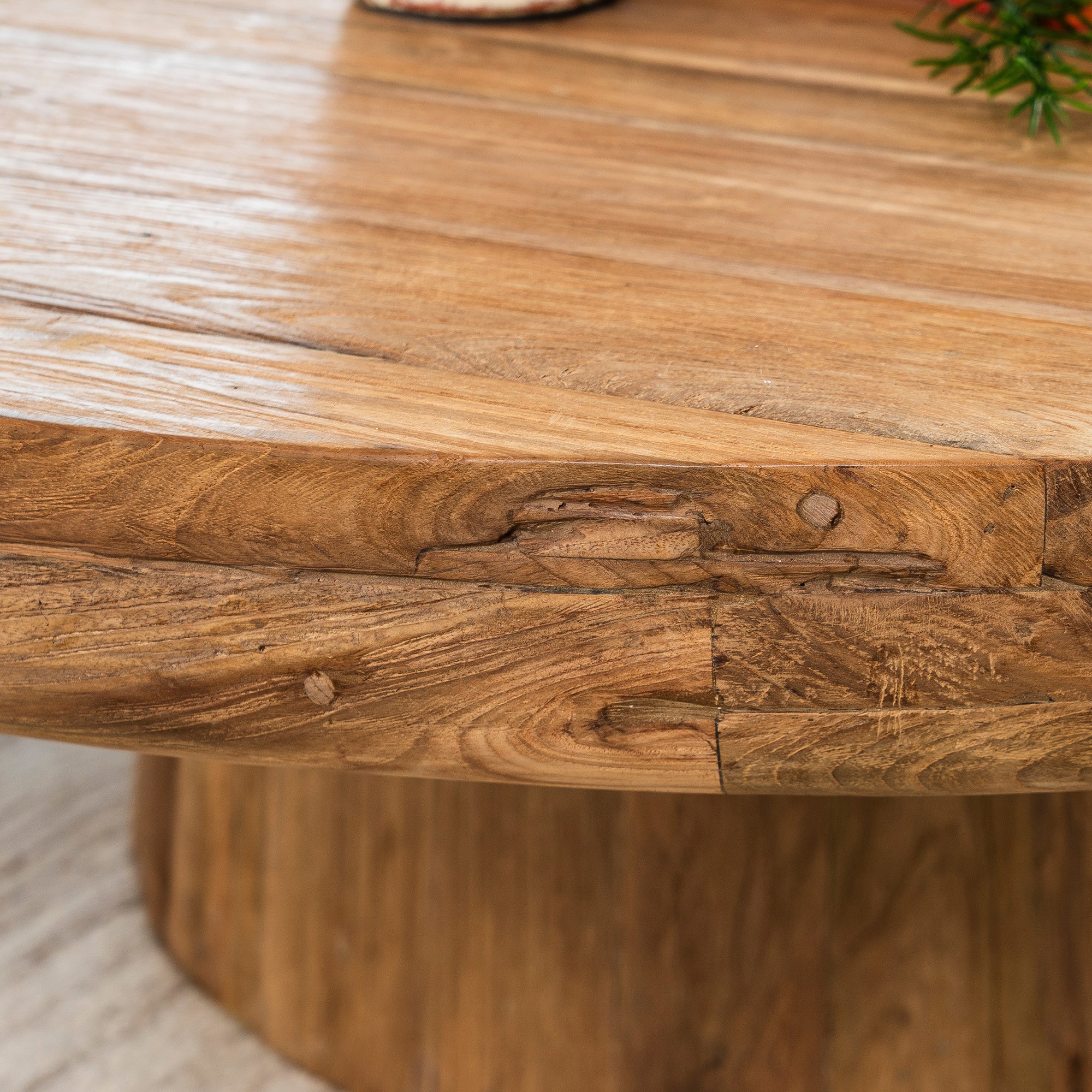 Java - Round Wooden Coffee Table - Image 5