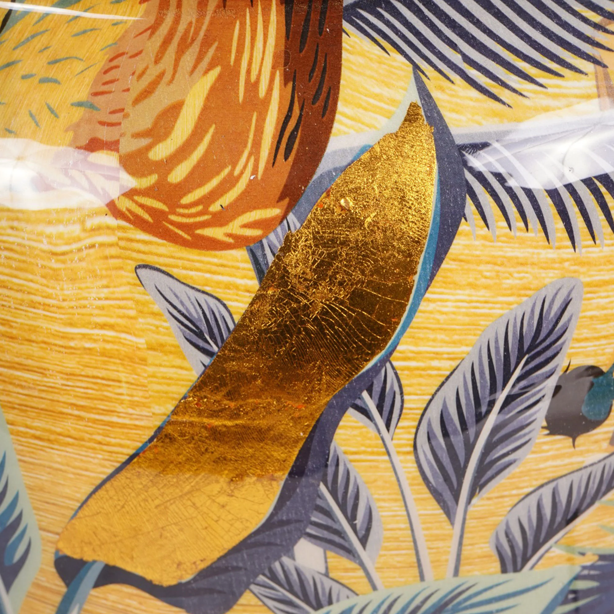Jungle - Metal Vase, Yellow - Image 3
