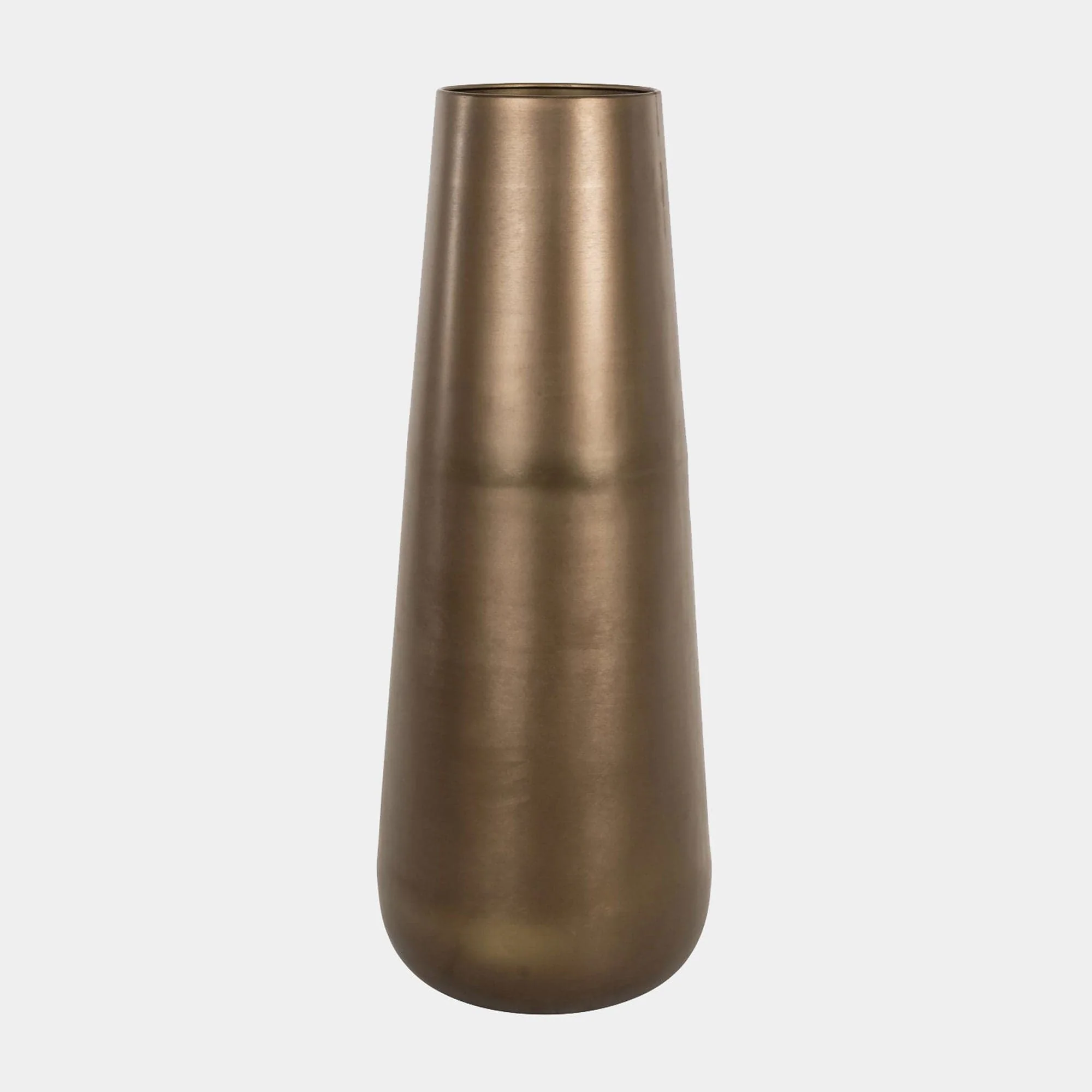 Kenza Large - Metal Vase, Brass