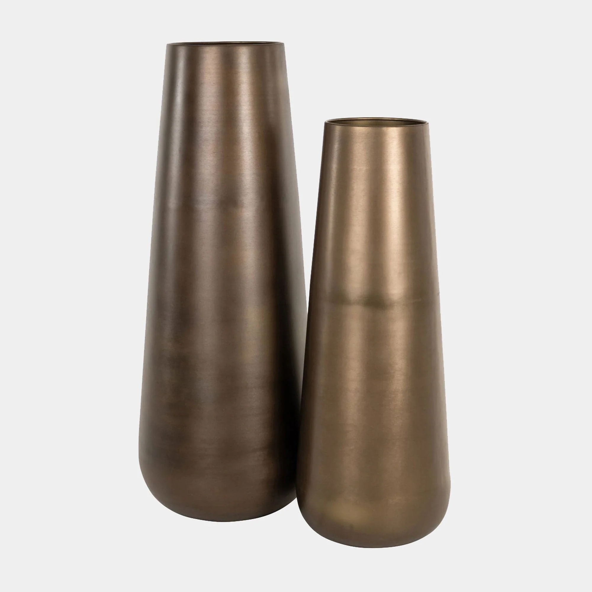 Kenza Large - Metal Vase, Brass - Image 2
