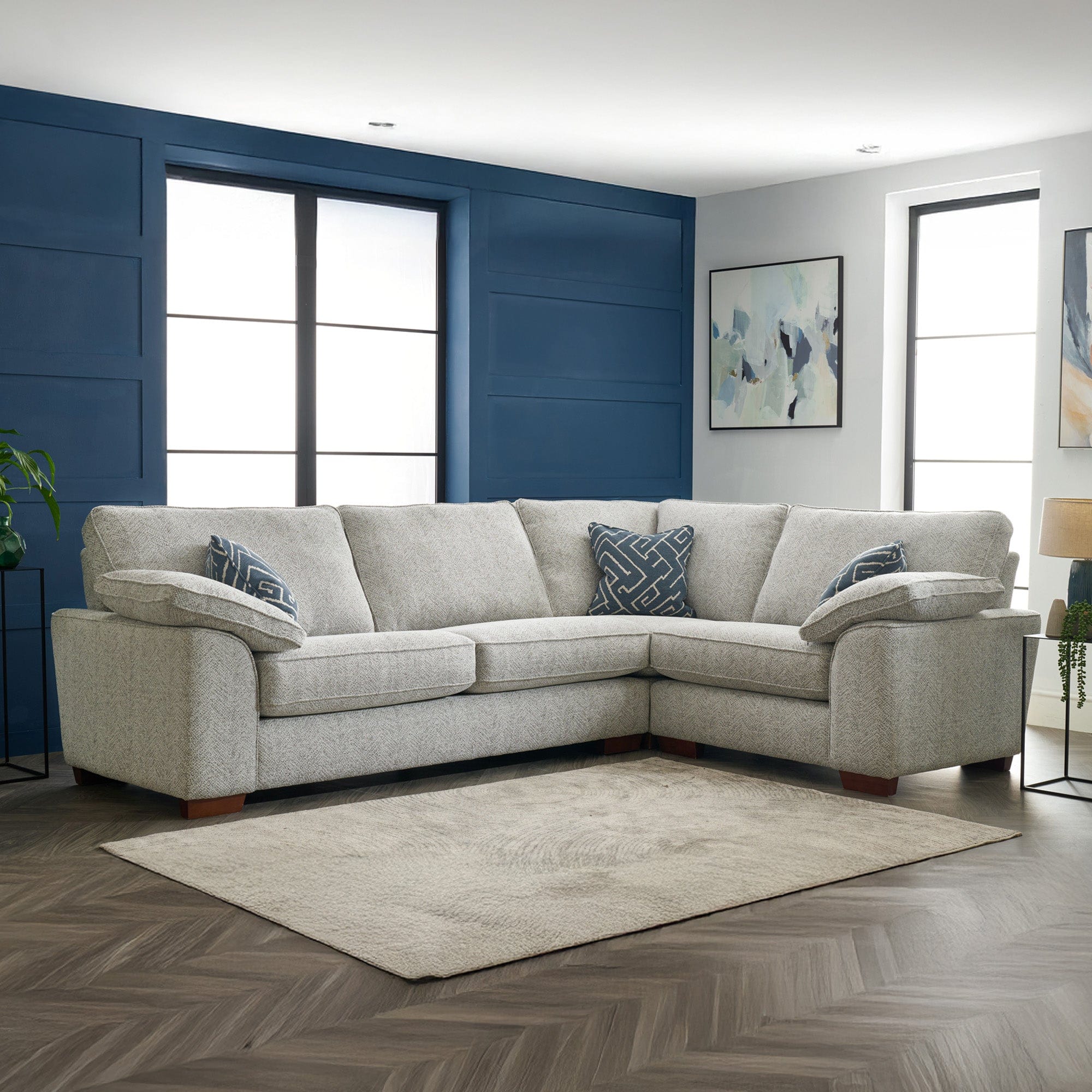 Lewis - LHF Extra Large Corner Sofa, Fabric - Image 2