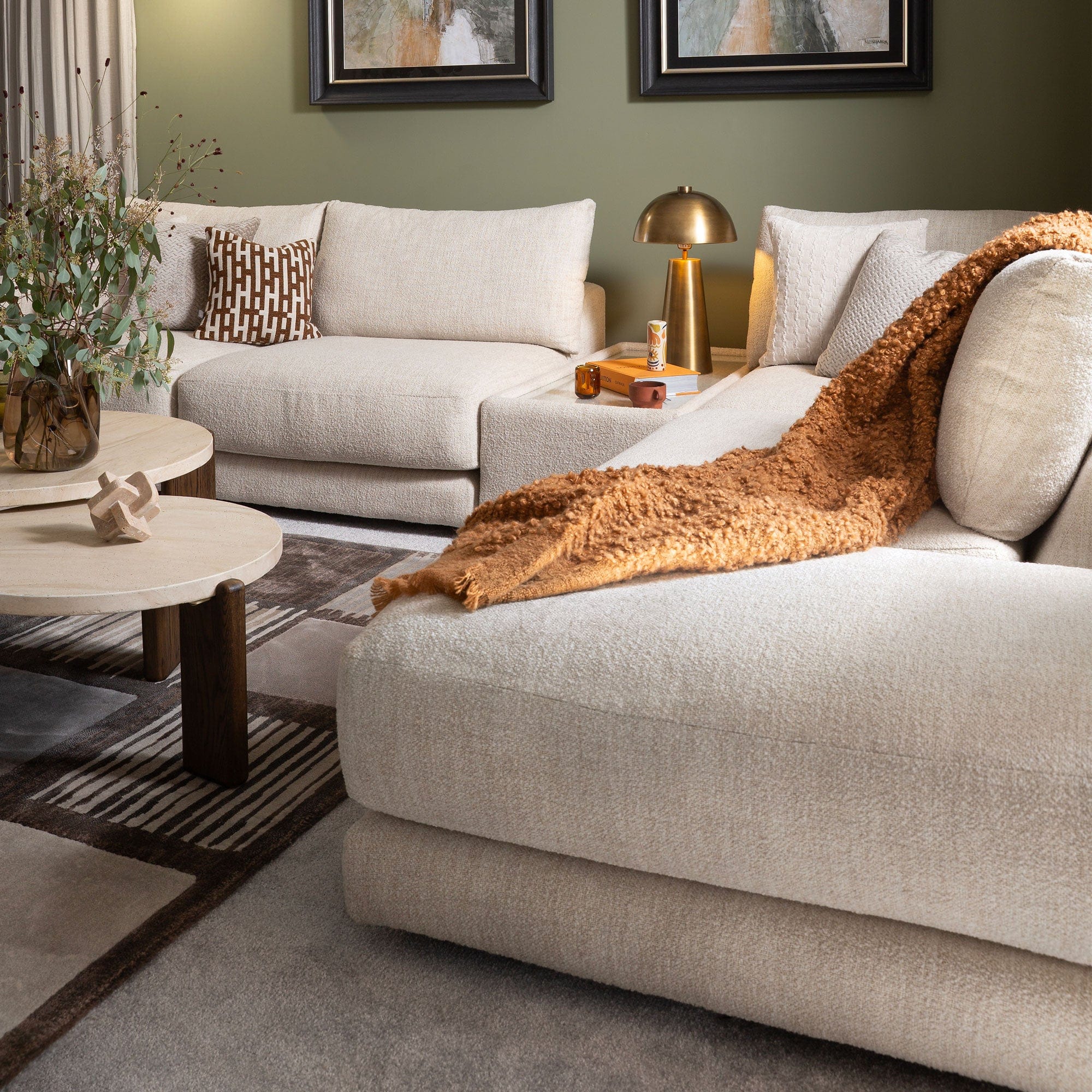Linear - Large LHF Corner Group Sofa, Fabric - Image 3