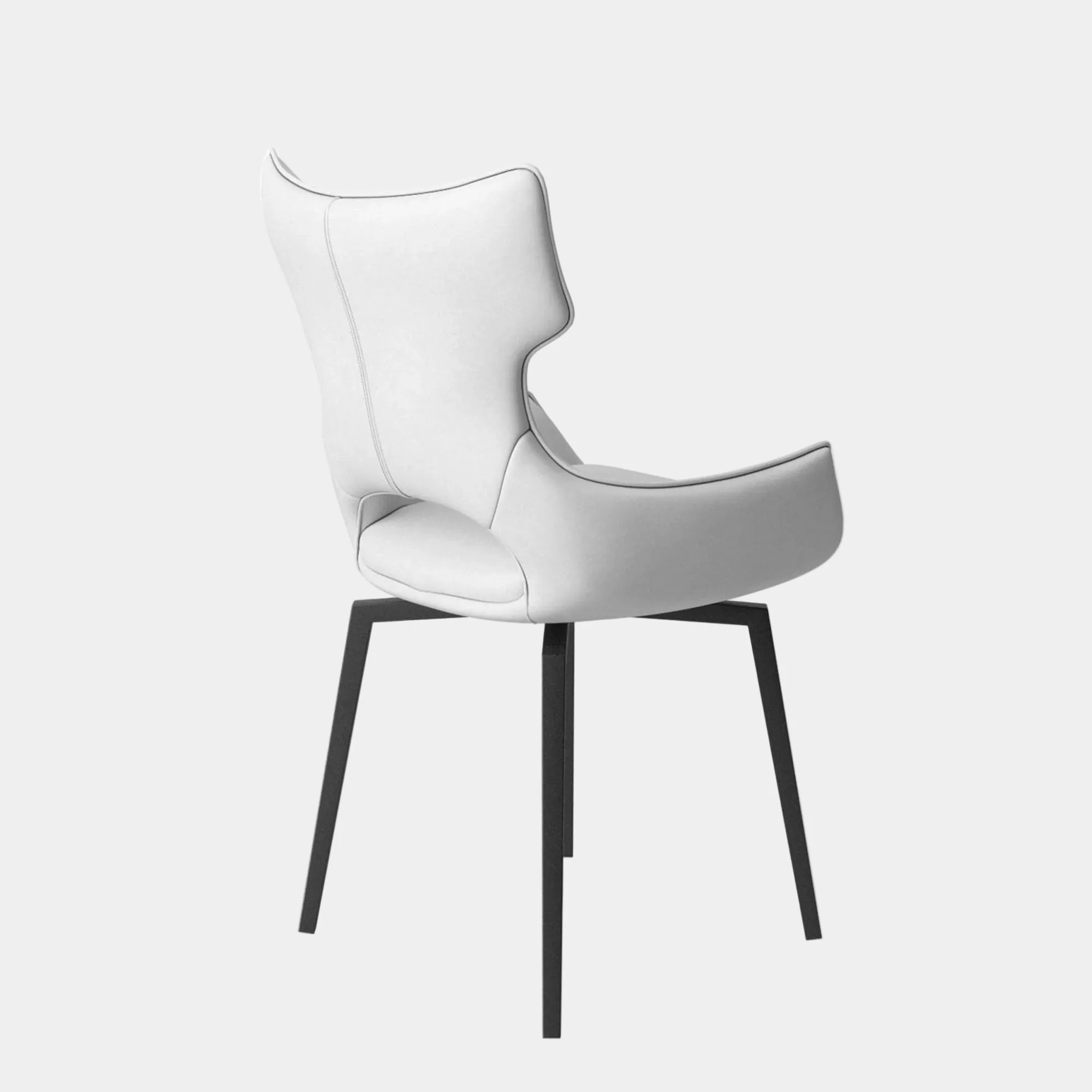 Luca - Swivel Dining Chair, Faux Leather - Image 5