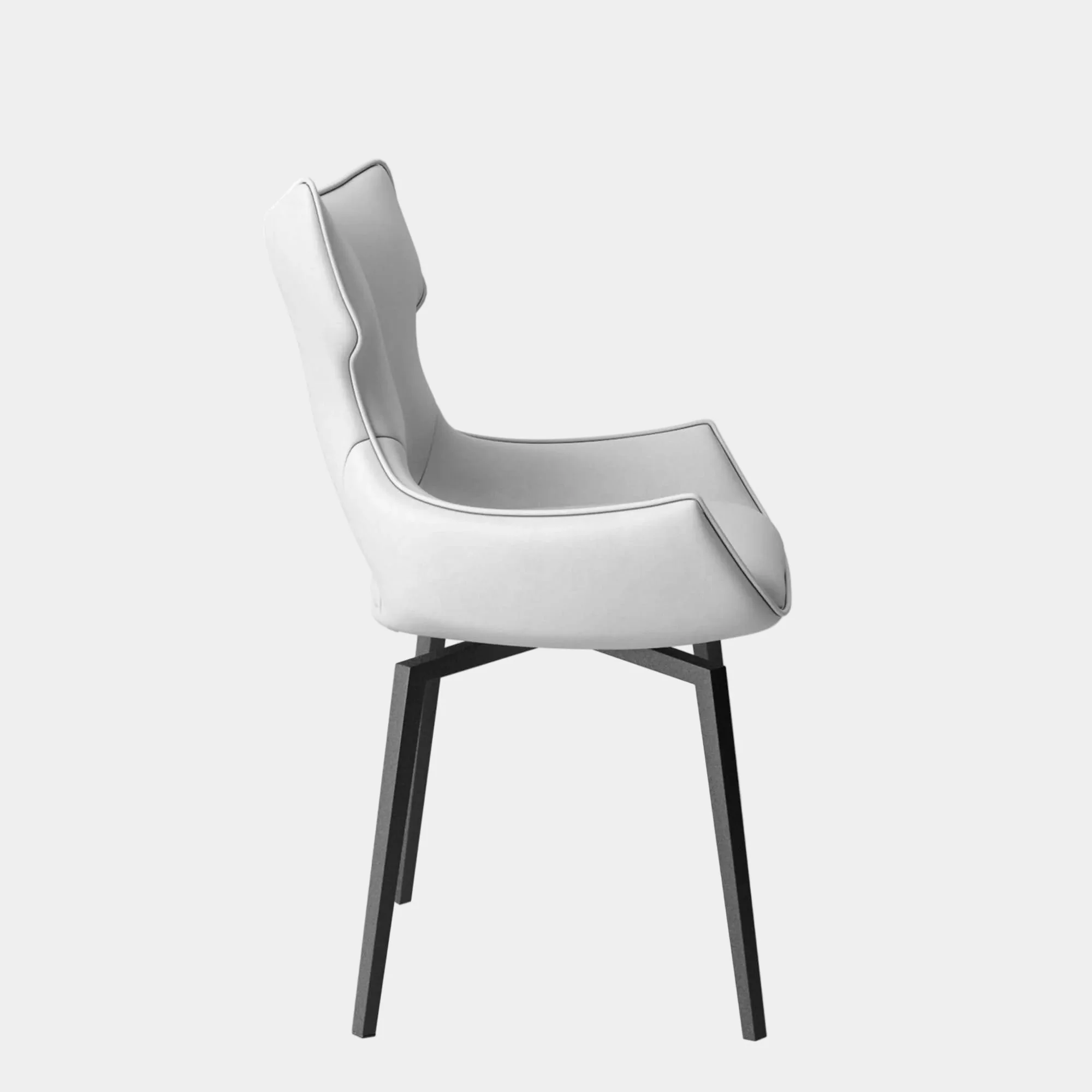 Luca - Swivel Dining Chair, Faux Leather - Image 6