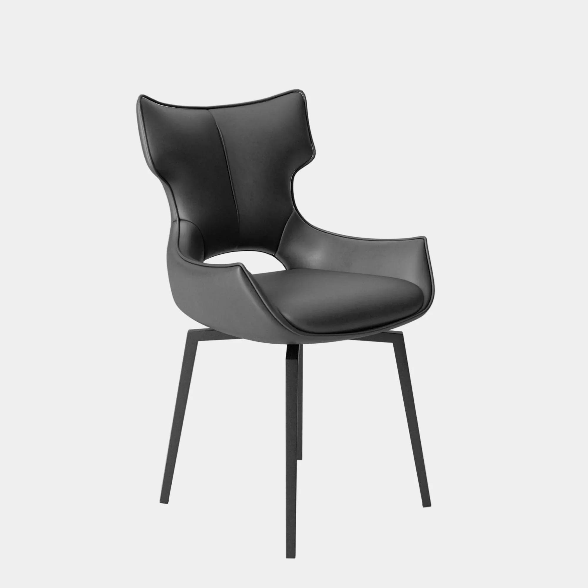 Luca - Swivel Dining Chair, Faux Leather - Image 9