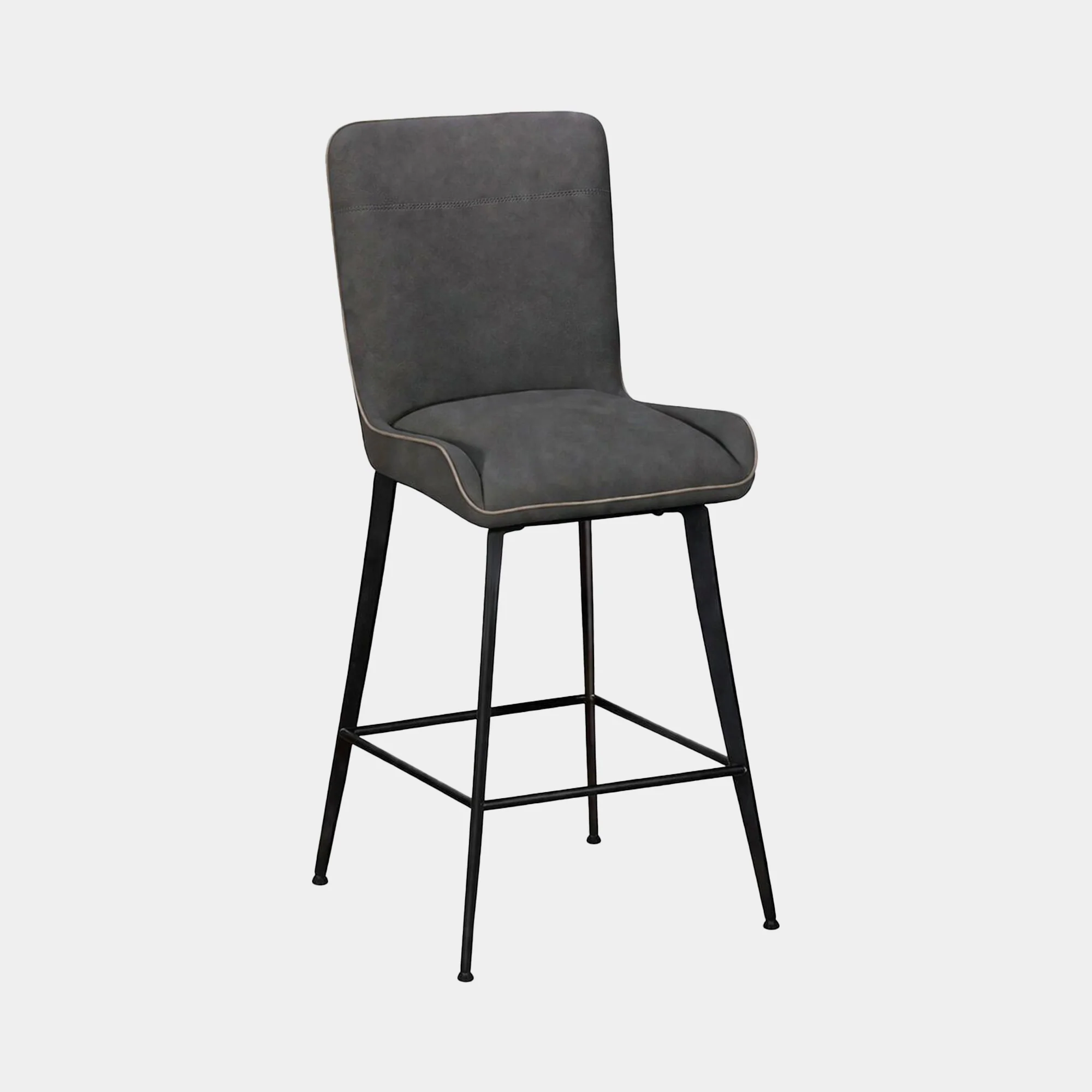 Lucy - Swivel Bar Stool, Faux Leather - Image 3
