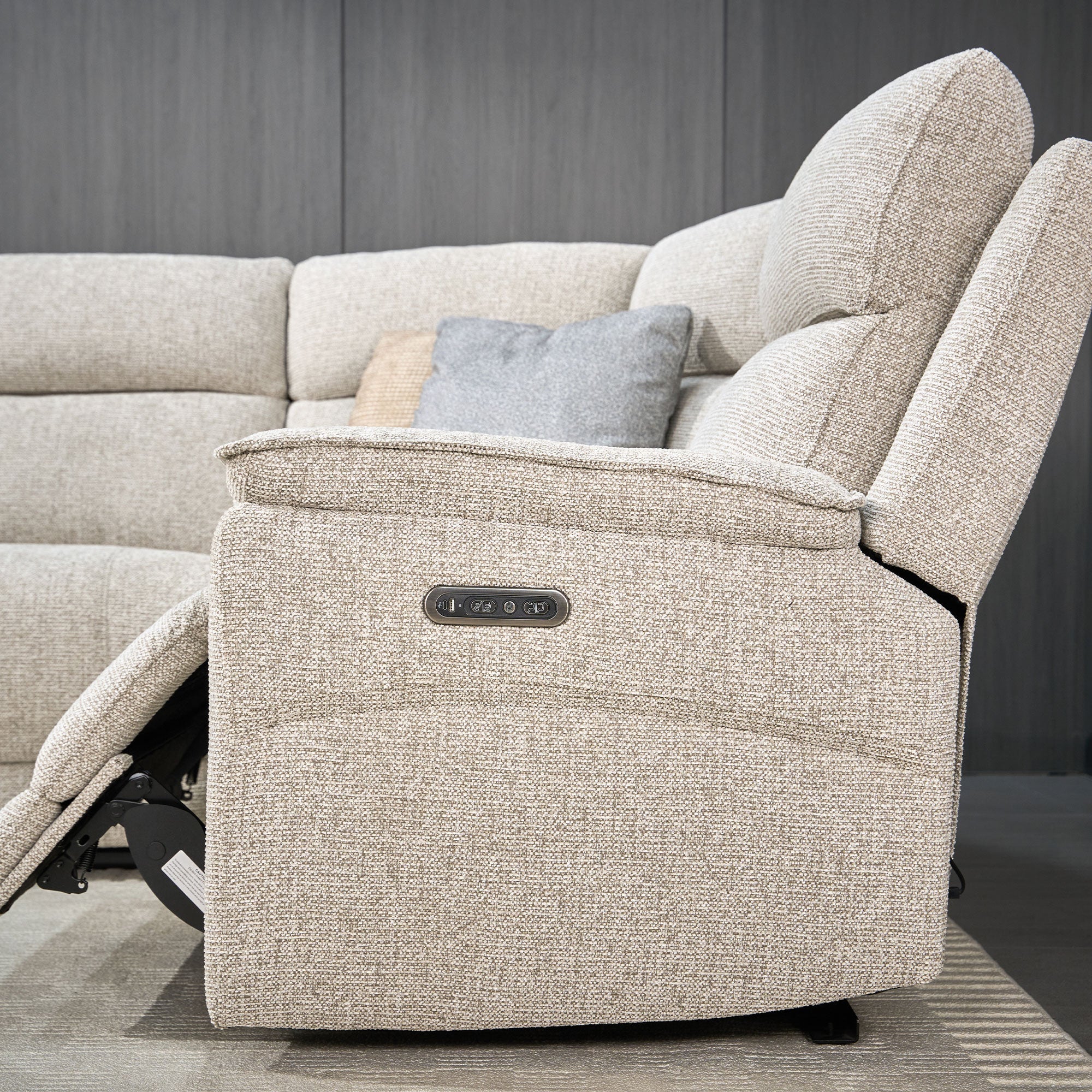 Lyceum - 2.5 Seat LHF Corner Power Recliner Sofa, Fabric - Image 4