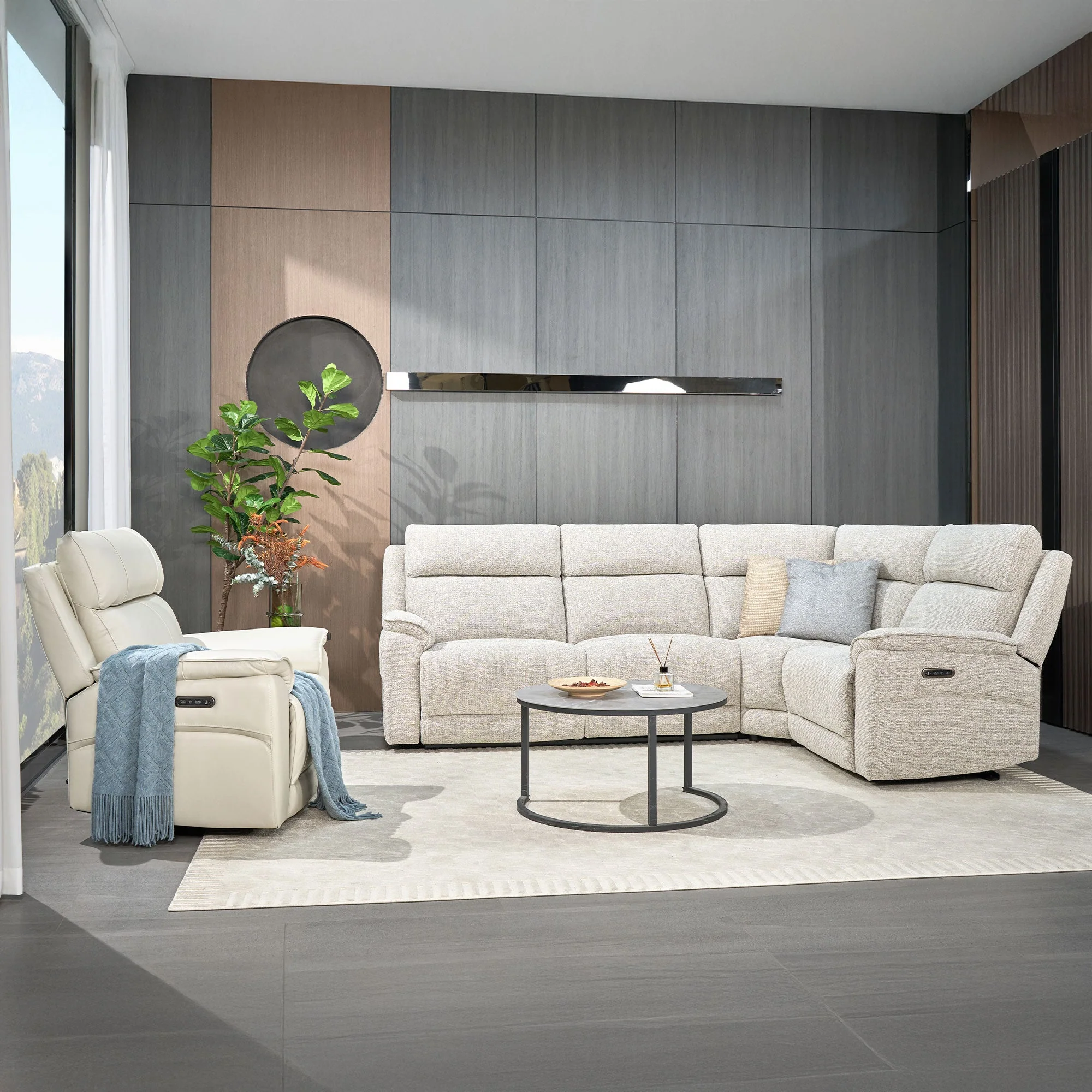 Lyceum - 2.5 Seat LHF Corner Power Recliner Sofa, Fabric - Image 7