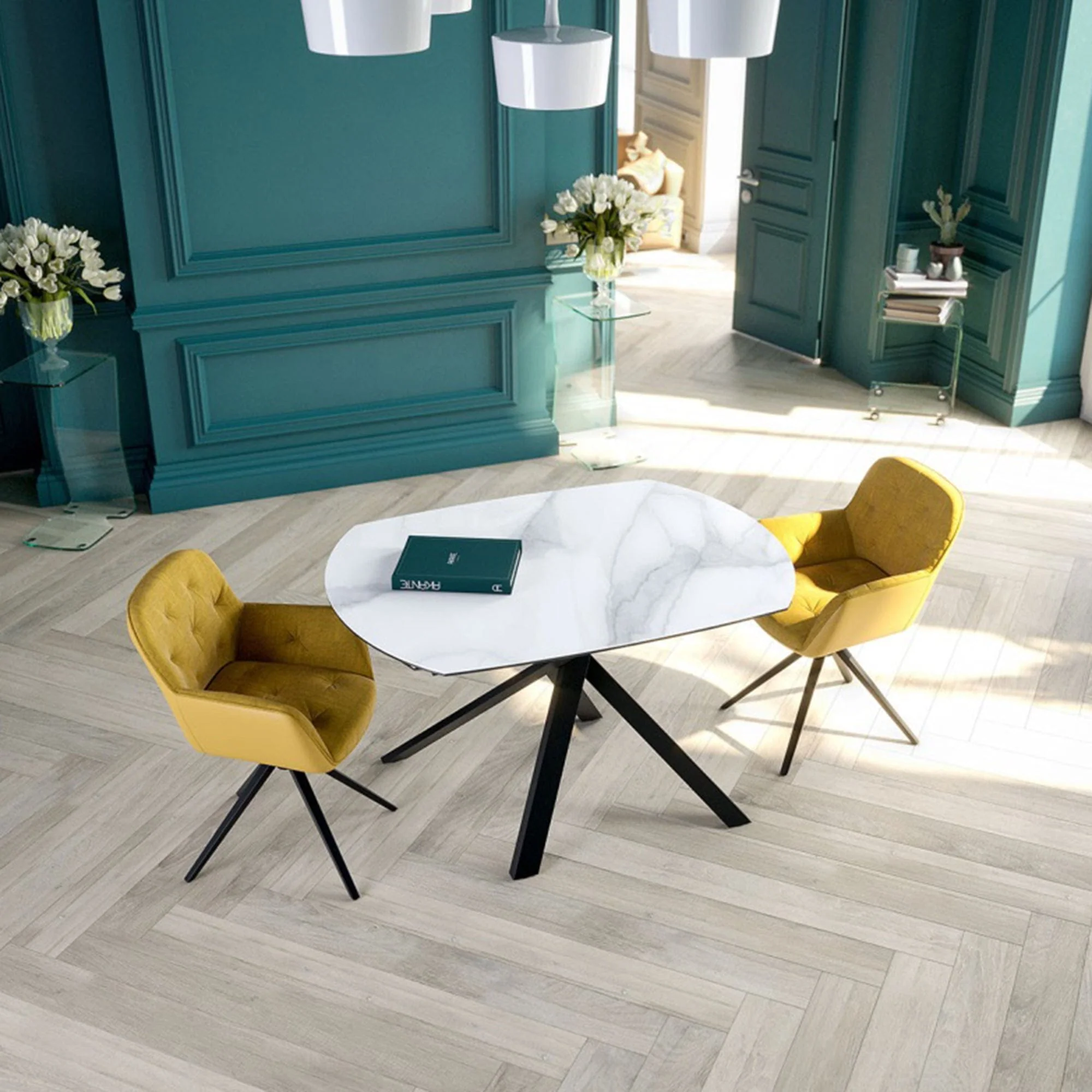 Lyon - Ceramic Extending Dining Table - Image 3