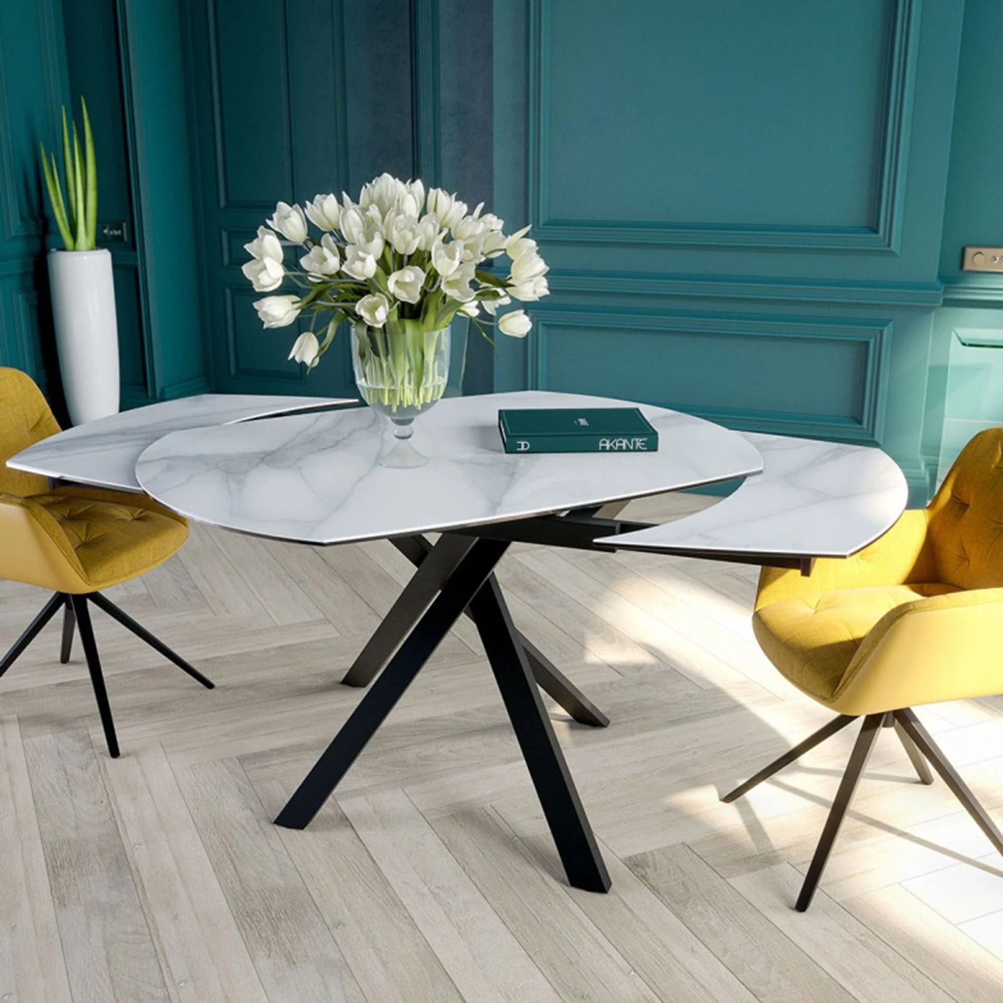 Lyon - Ceramic Extending Dining Table - Image 4