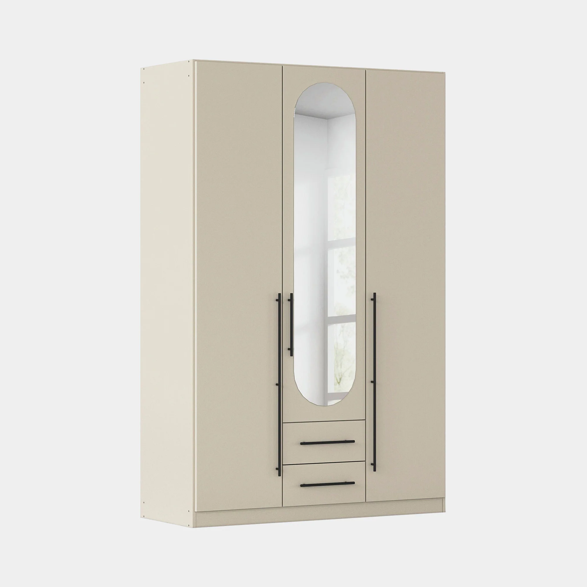 Matilda - 3 Door Wardrobe With Drawers & Mirror - Image 3