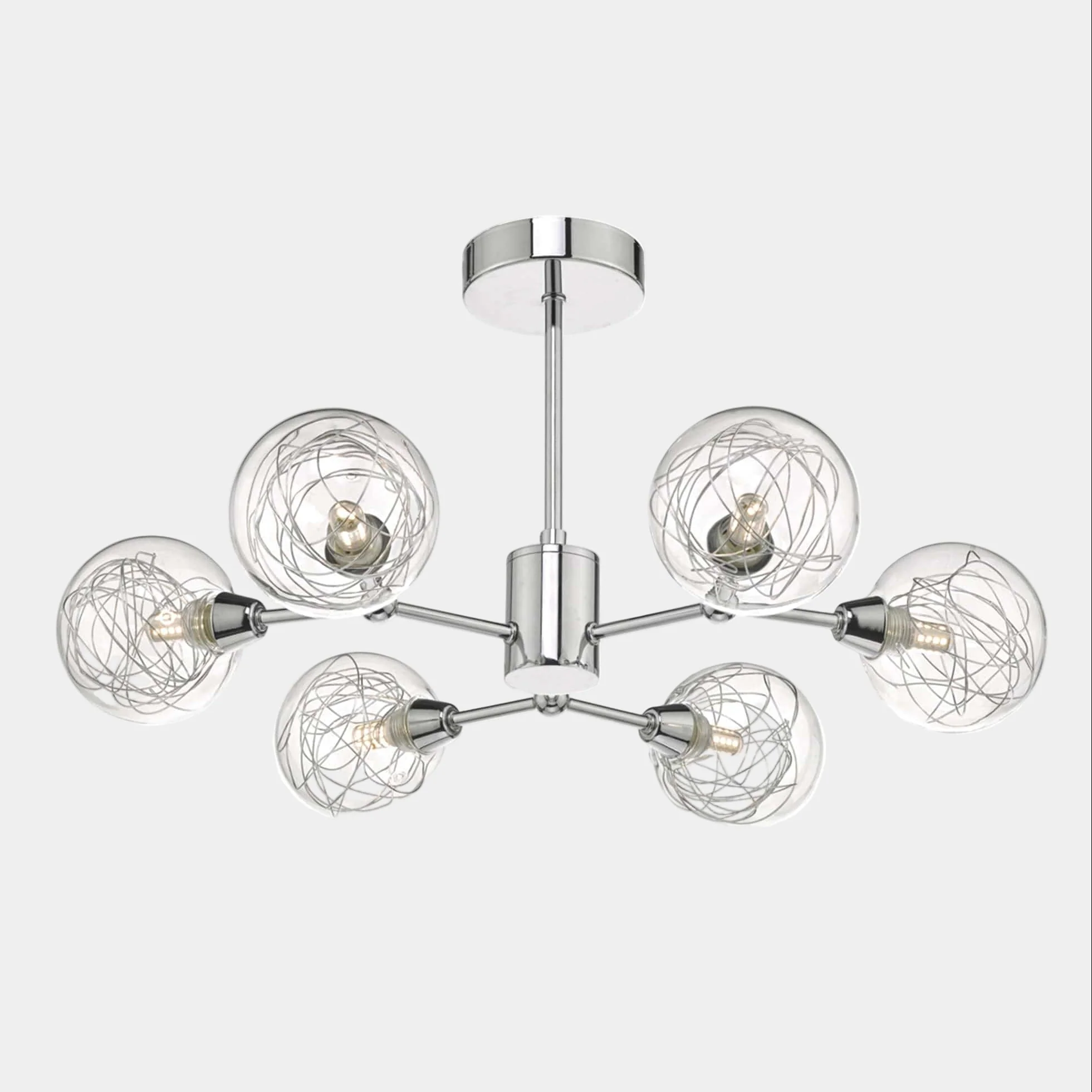Mattie Chrome - Ceiling Light