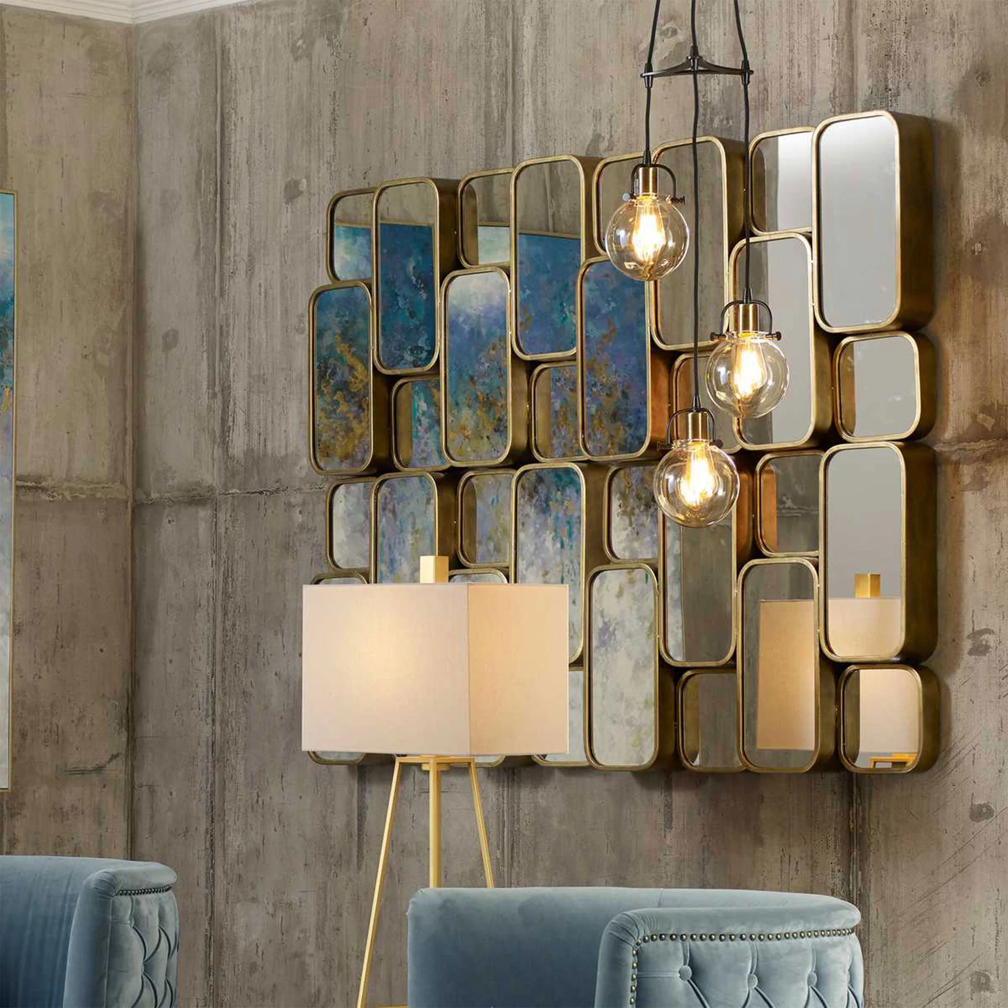 Mattone Gold - Wall Mirror - Image 3