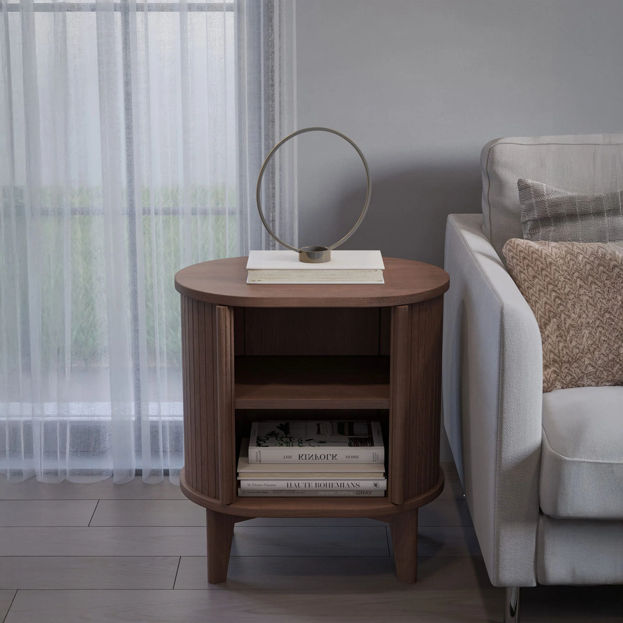 Mendes - Wooden Side Table - Image 2
